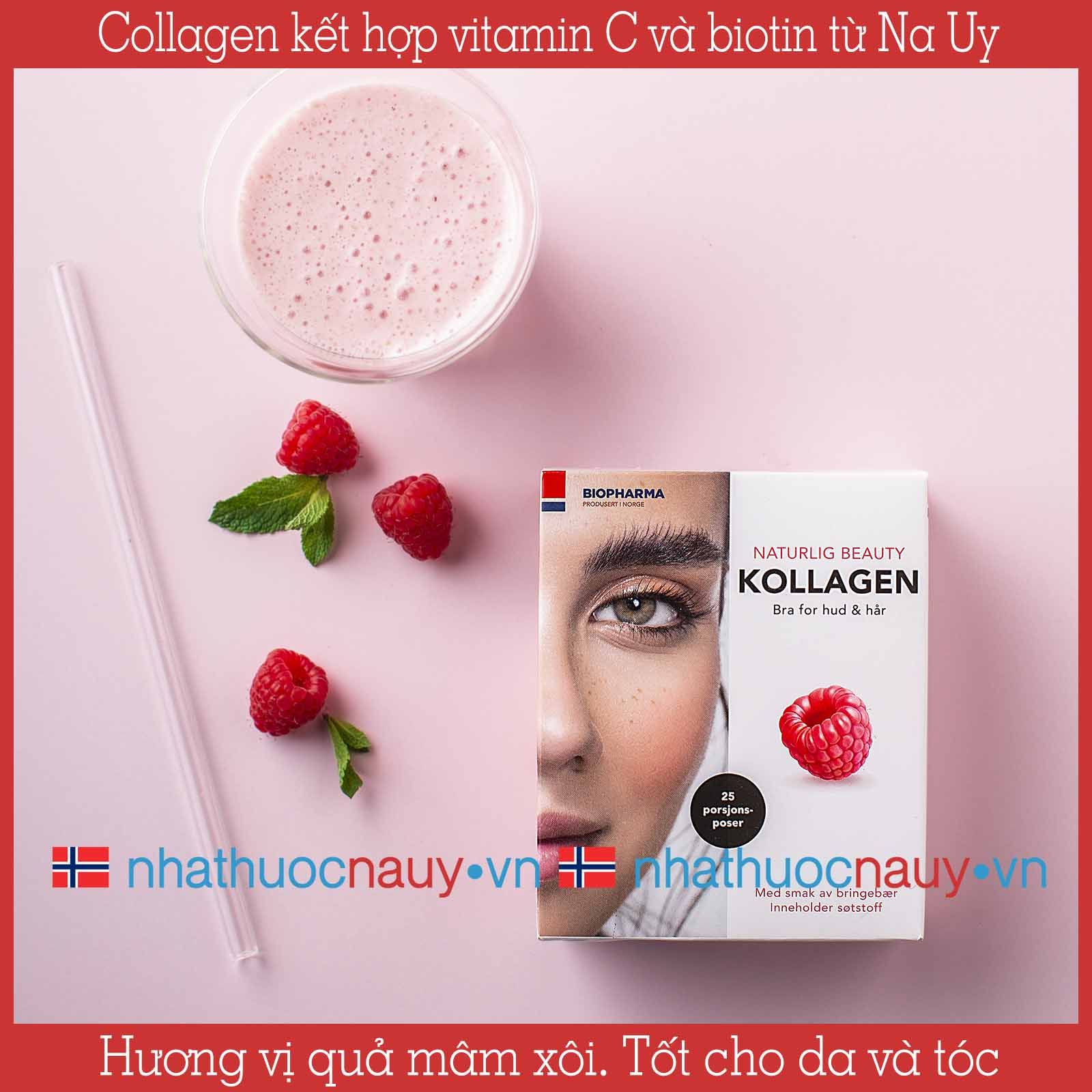 Collagen kết hợp vitamin C và biotin | Biopharma Kollagen