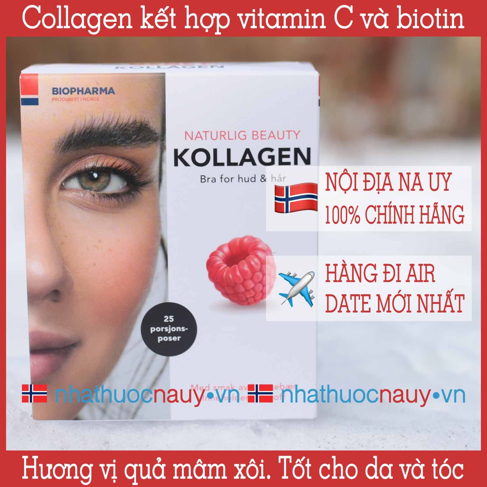 Collagen kết hợp vitamin C và biotin | Biopharma Kollagen