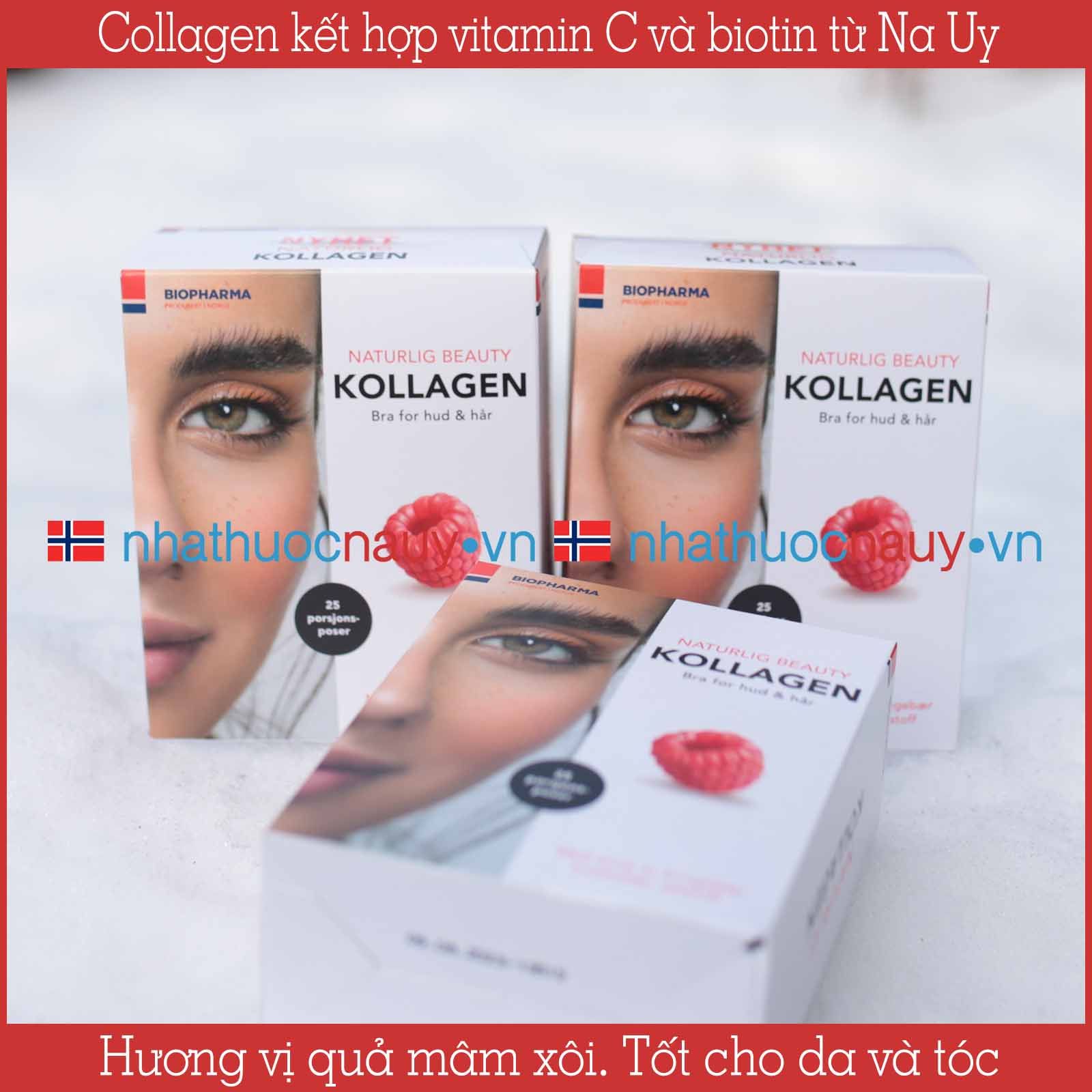 Collagen kết hợp vitamin C và biotin | Biopharma Kollagen