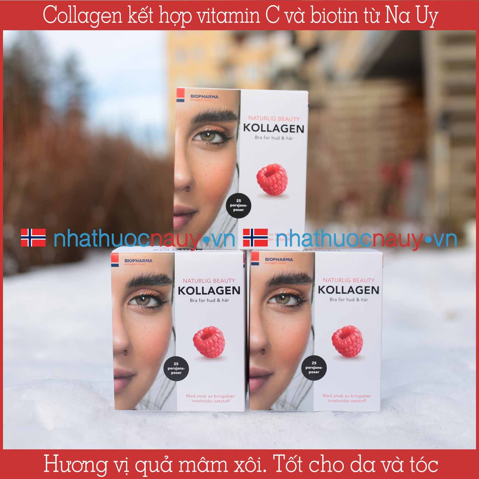 Collagen kết hợp vitamin C và biotin | Biopharma Kollagen
