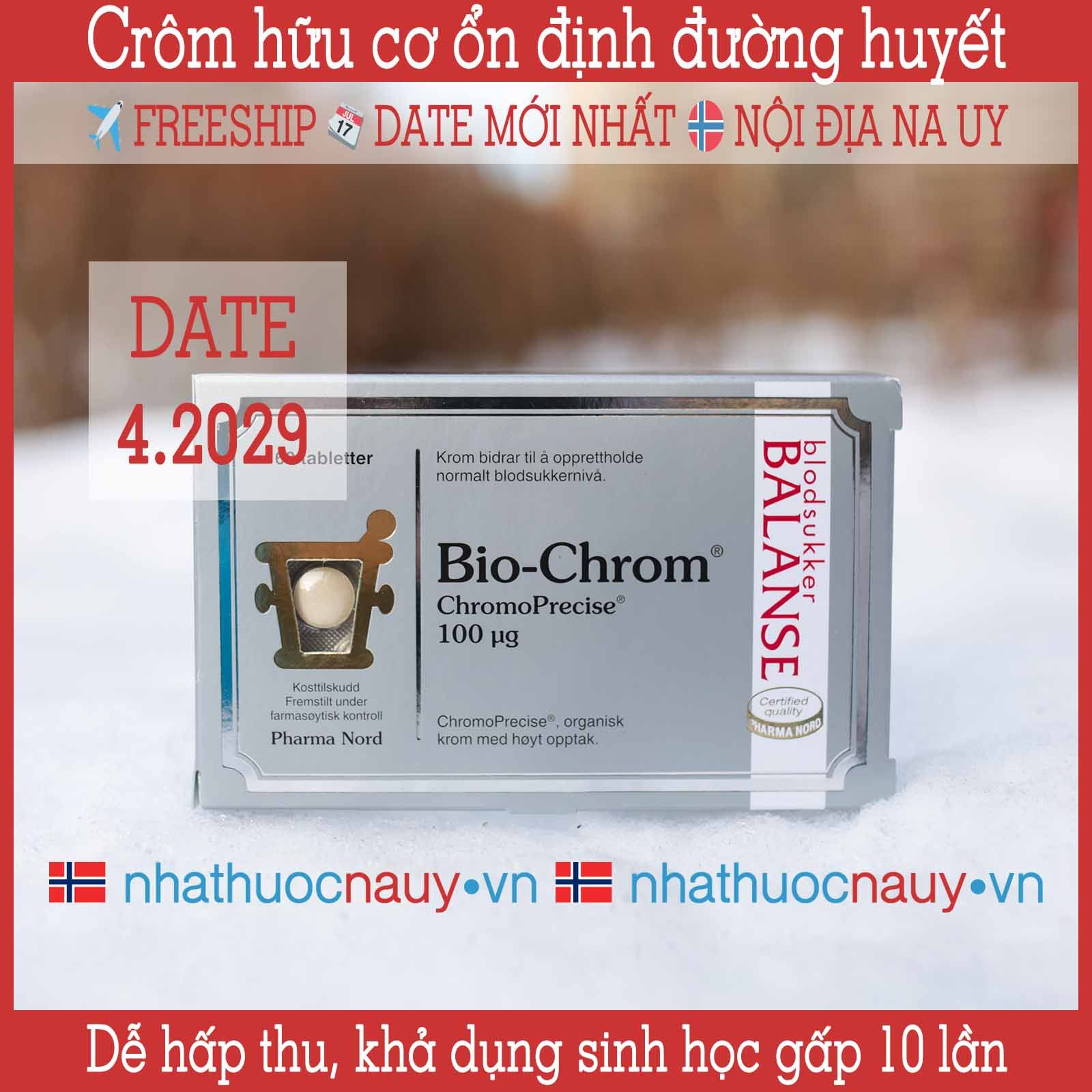 Crôm hữu cơ ổn định đường huyết | Pharma Nord Bio-Chrom