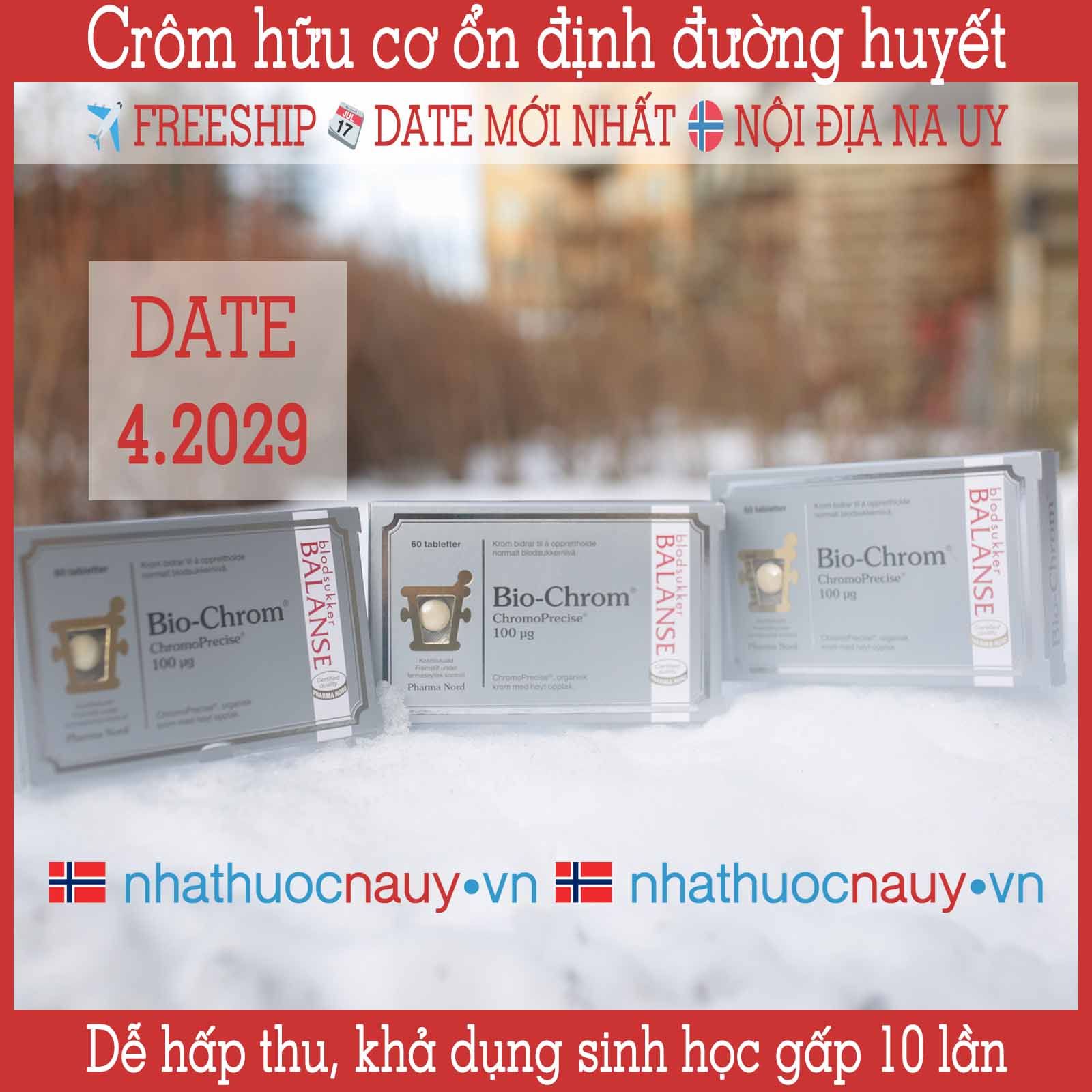 Crôm hữu cơ ổn định đường huyết | Pharma Nord Bio-Chrom