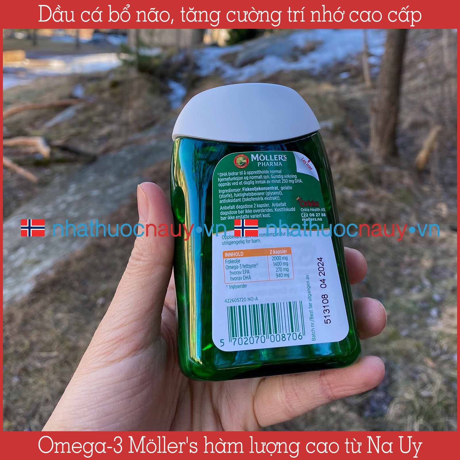 Dầu cá bổ não Möller's Pharma Hjerne