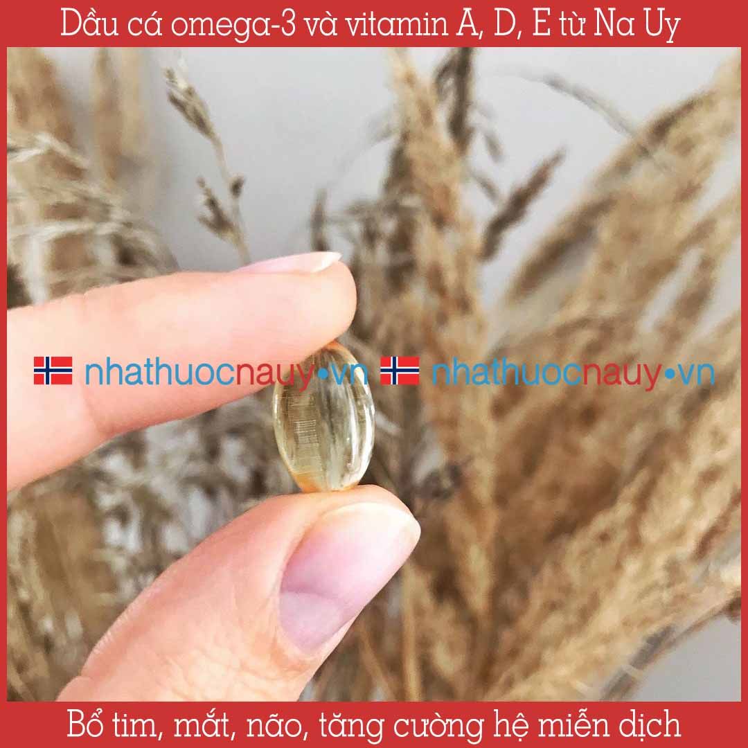 Dầu cá omega-3 và vitamin A, D, E | Biopharma Trippel Omega-3