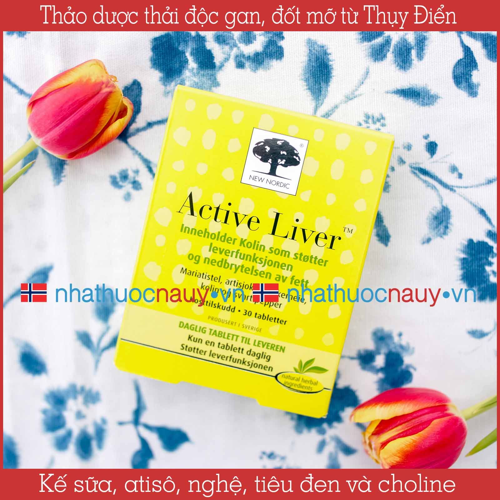 Viên uống thảo dược thải độc gan Active Liver 30 viên