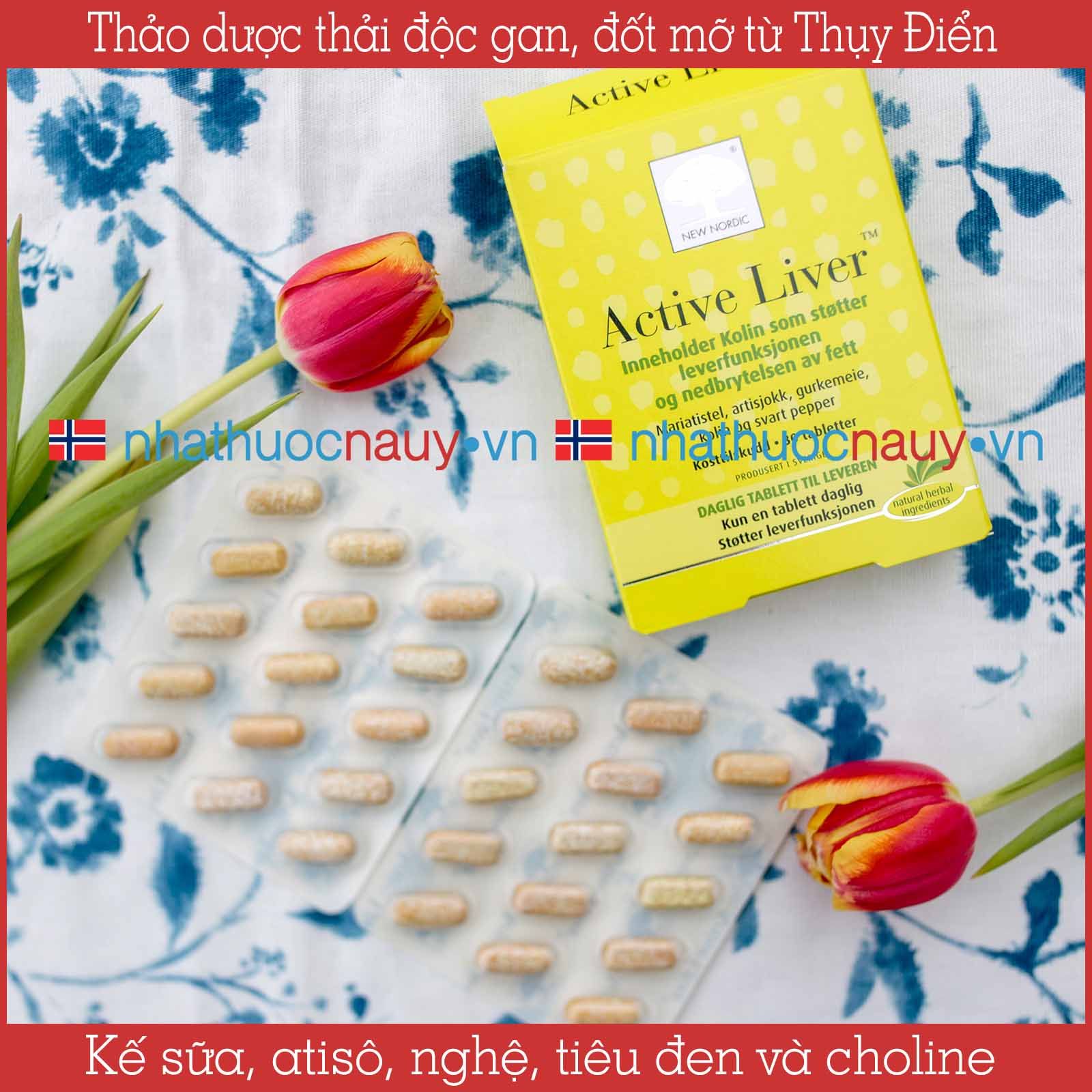 Viên uống thảo dược thải độc gan Active Liver 30 viên