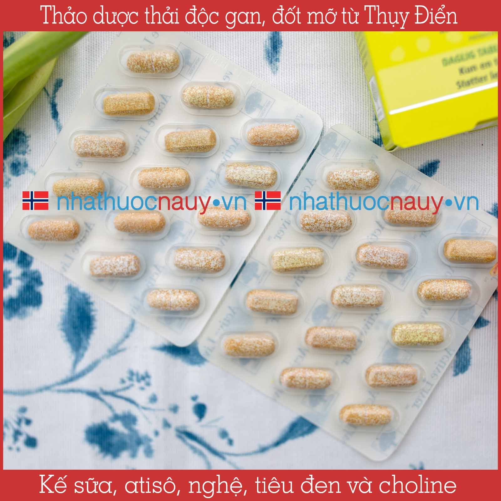 Viên uống thảo dược thải độc gan Active Liver 30 viên