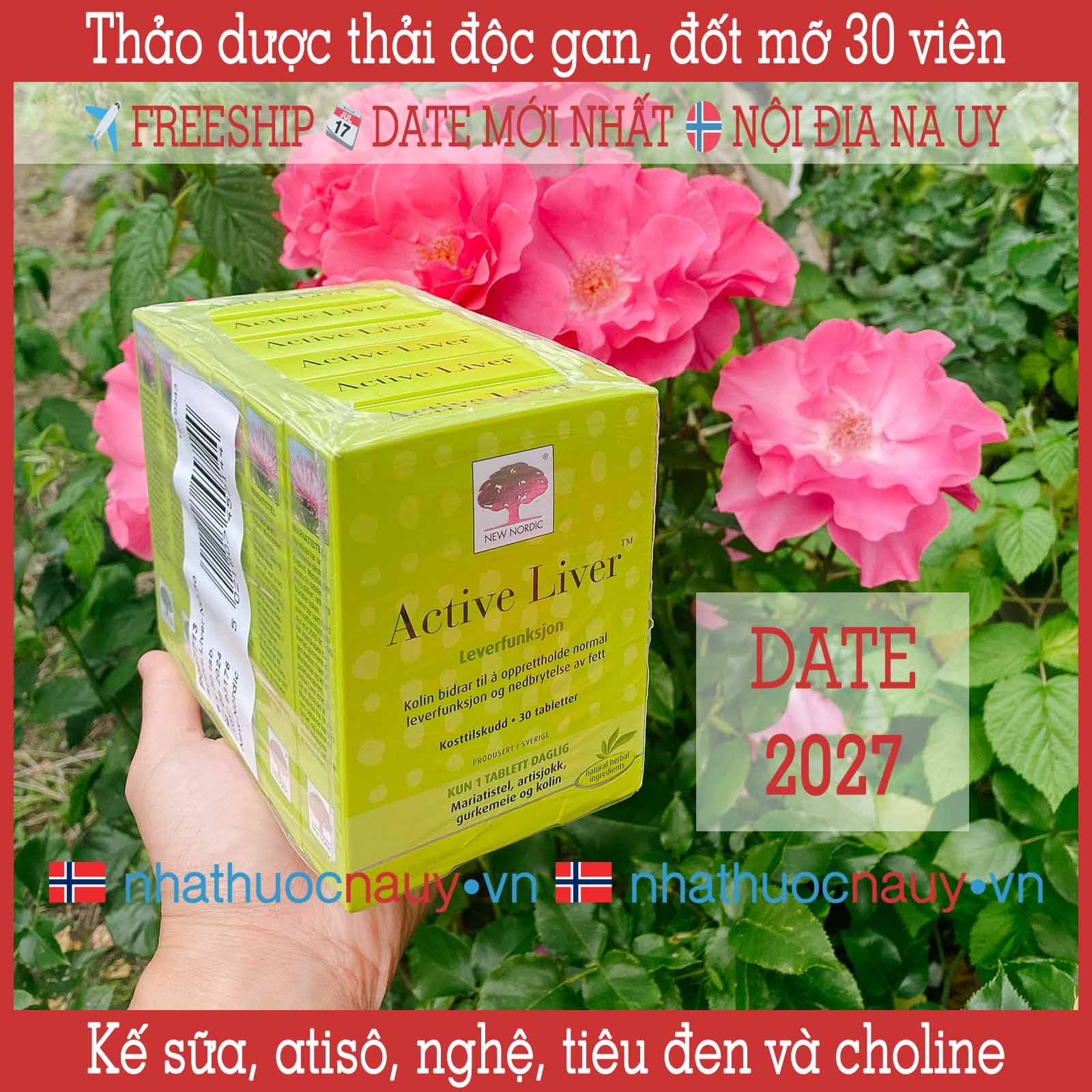 Viên uống thảo dược thải độc gan Active Liver 30 viên
