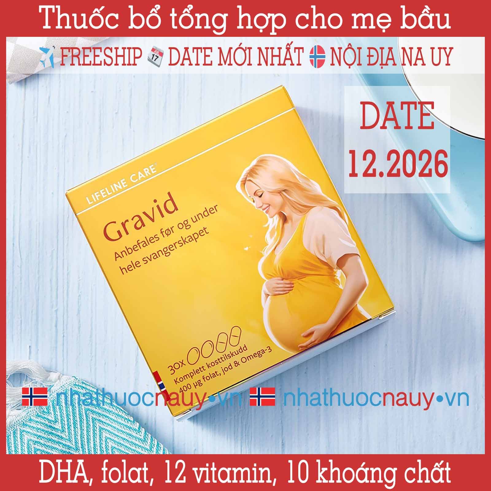 Thuốc bổ tổng hợp cho phụ nữ đang mang thai | Lifeline Care Gravid