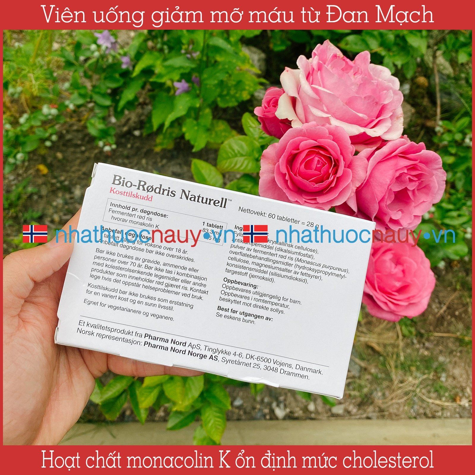 Viên uống giảm mỡ máu Bio-Rødris Naturell
