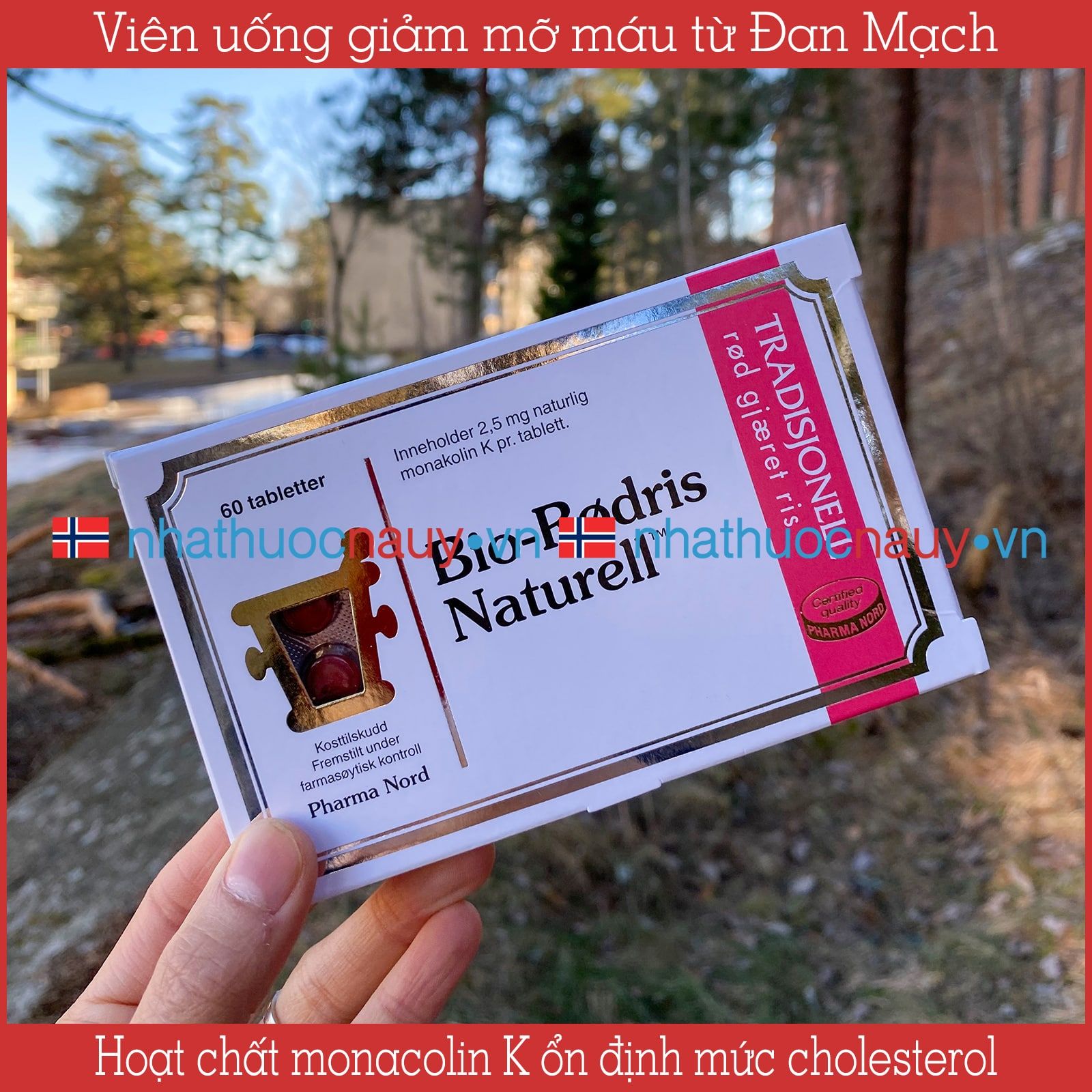 Viên uống giảm mỡ máu Bio-Rødris Naturell