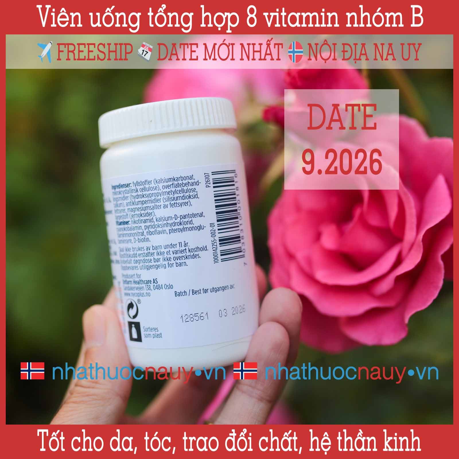 Viên uống 8 vitamin nhóm B | Nycoplus B-kompleks