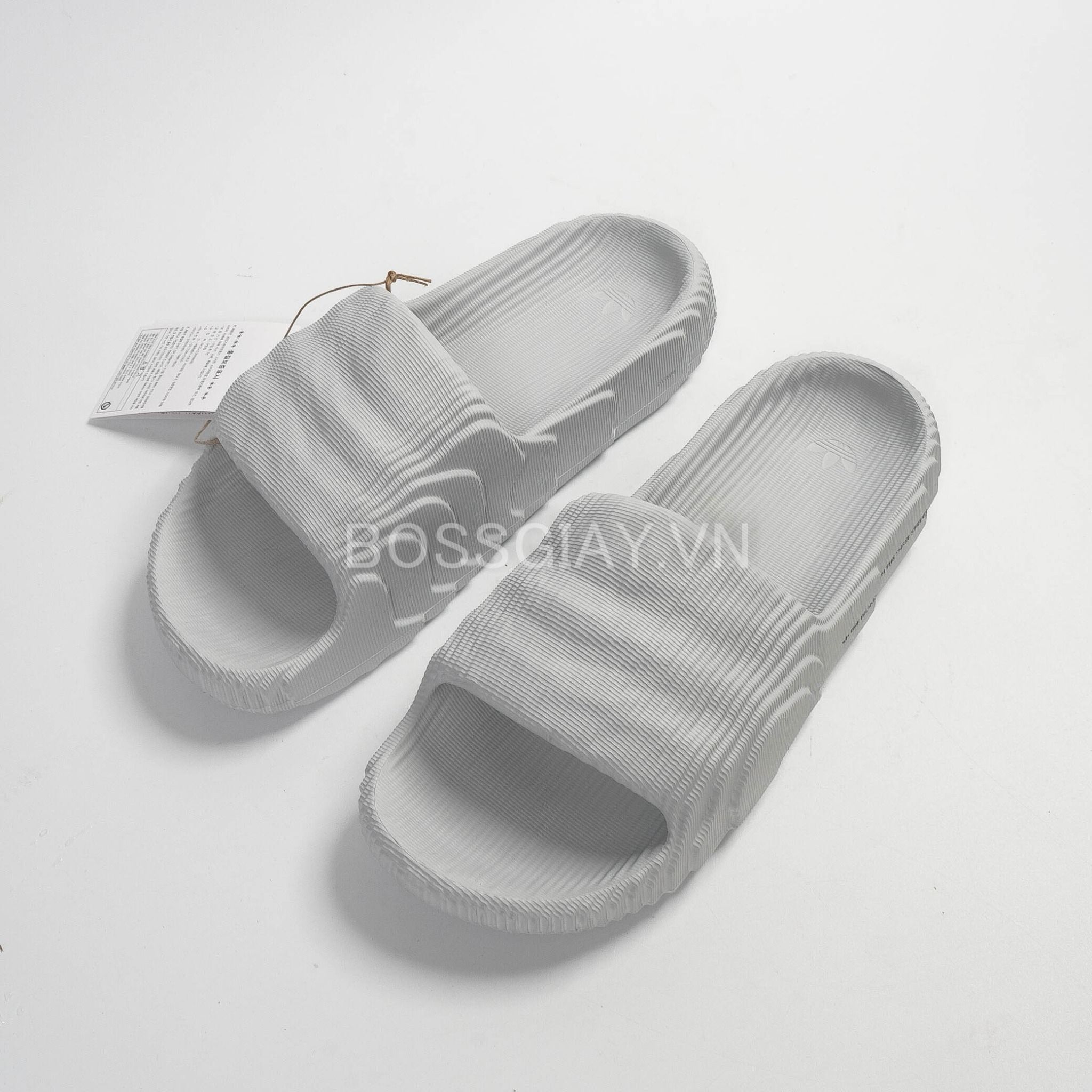  [ HQ6465 ] Adidas Adilette 22 Slides Clear Grey 