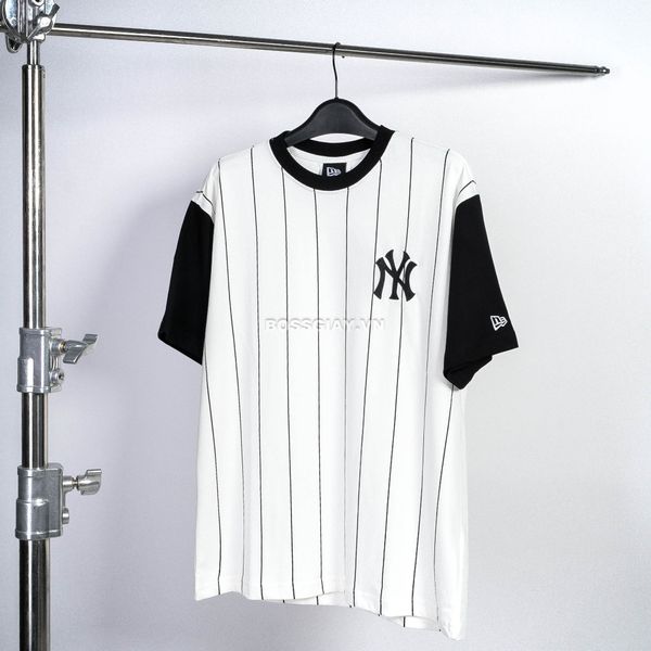  Áo Thun New Era NY  Raglan Black White 13795658 