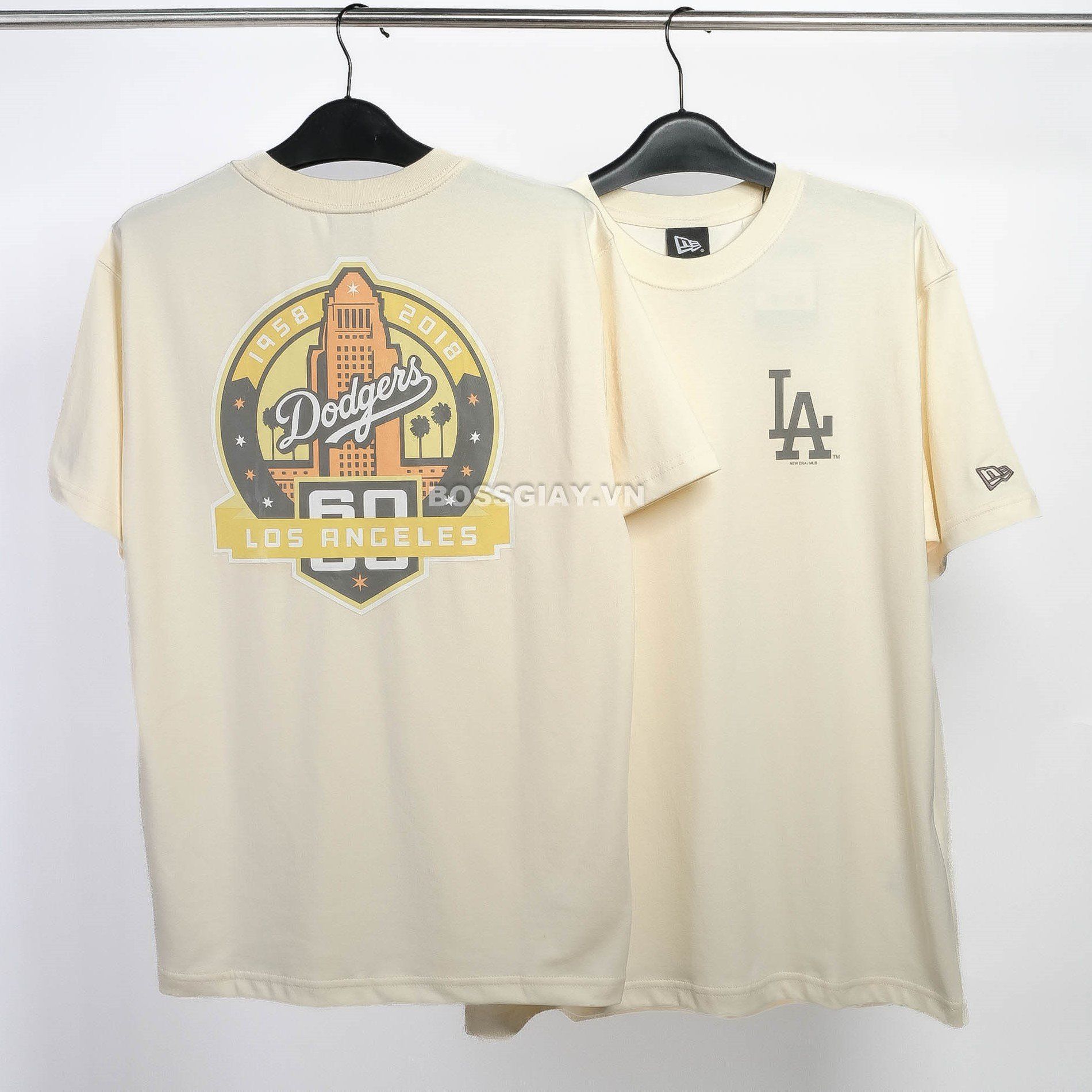  Áo Thun New Era Los Angeles Dodgers Campfire Ivory 13774282 