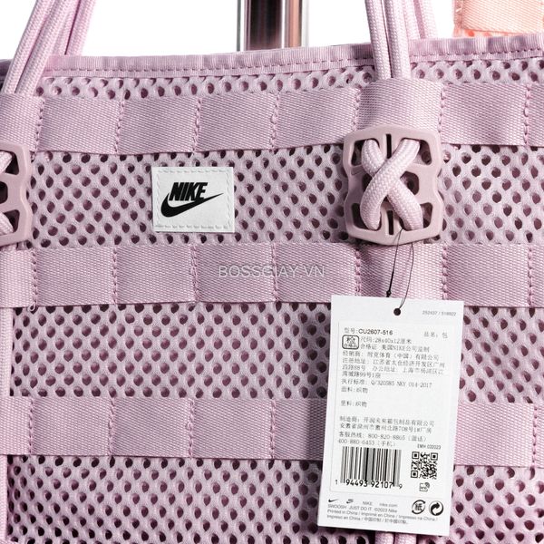  Túi Nike Air Tote Bag  PINK  PURPLE CU2607 516 