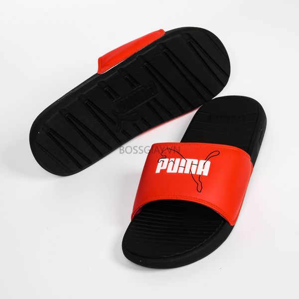  Puma Cool Cat Slide Risk RED BLACK WHITE 