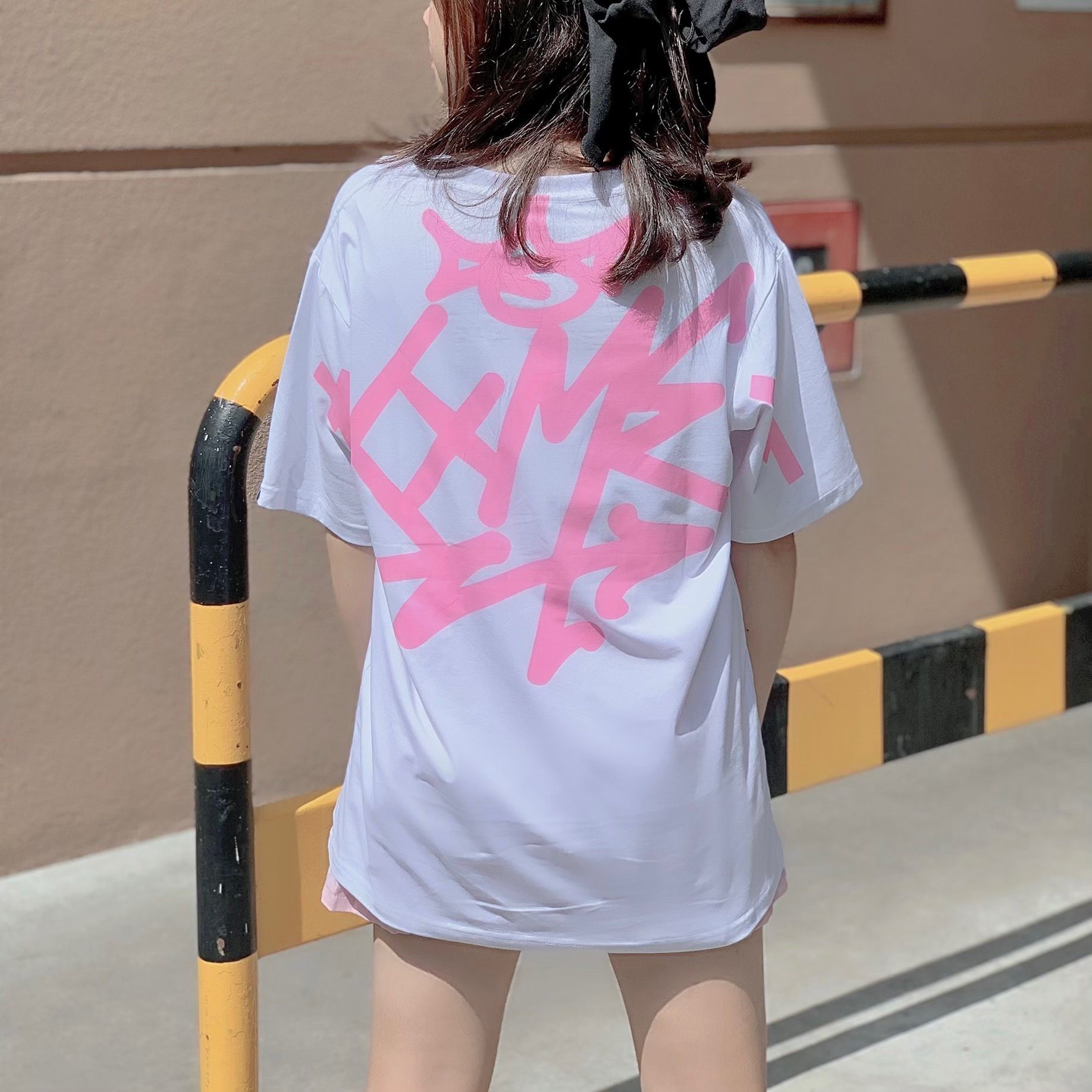 Áo Thun Pink Ver. Big Icon - White