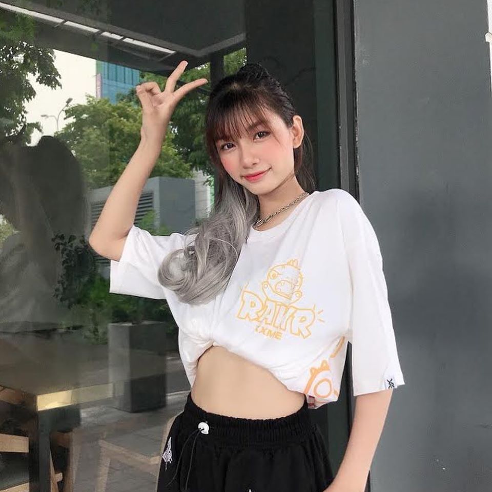 Áo Thun Rainbow Angry RAWR Tshirt - WHITE