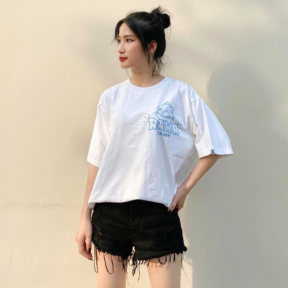 Áo Thun Angry RAWR Tshirt - WHITE