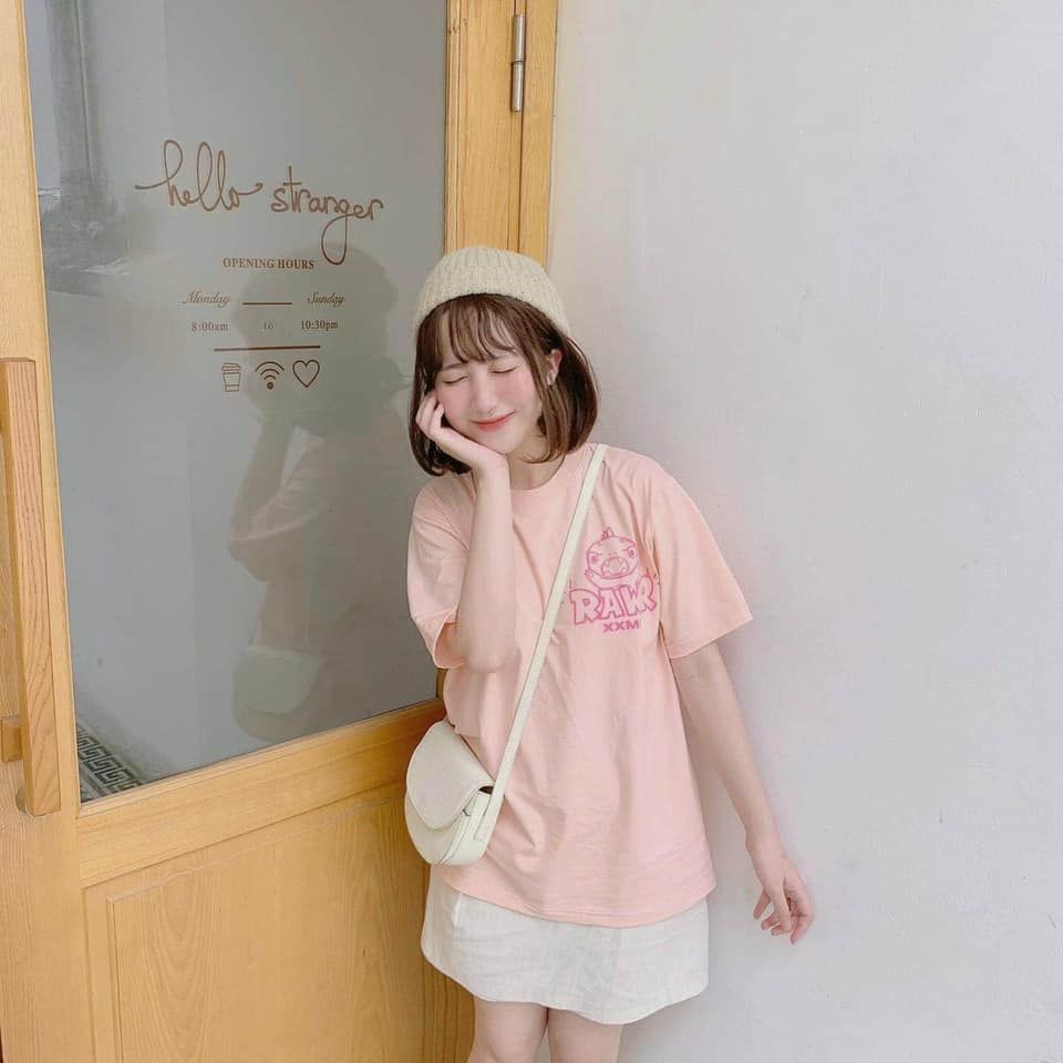Áo Thun Angry RAWR Tshirt - PINK