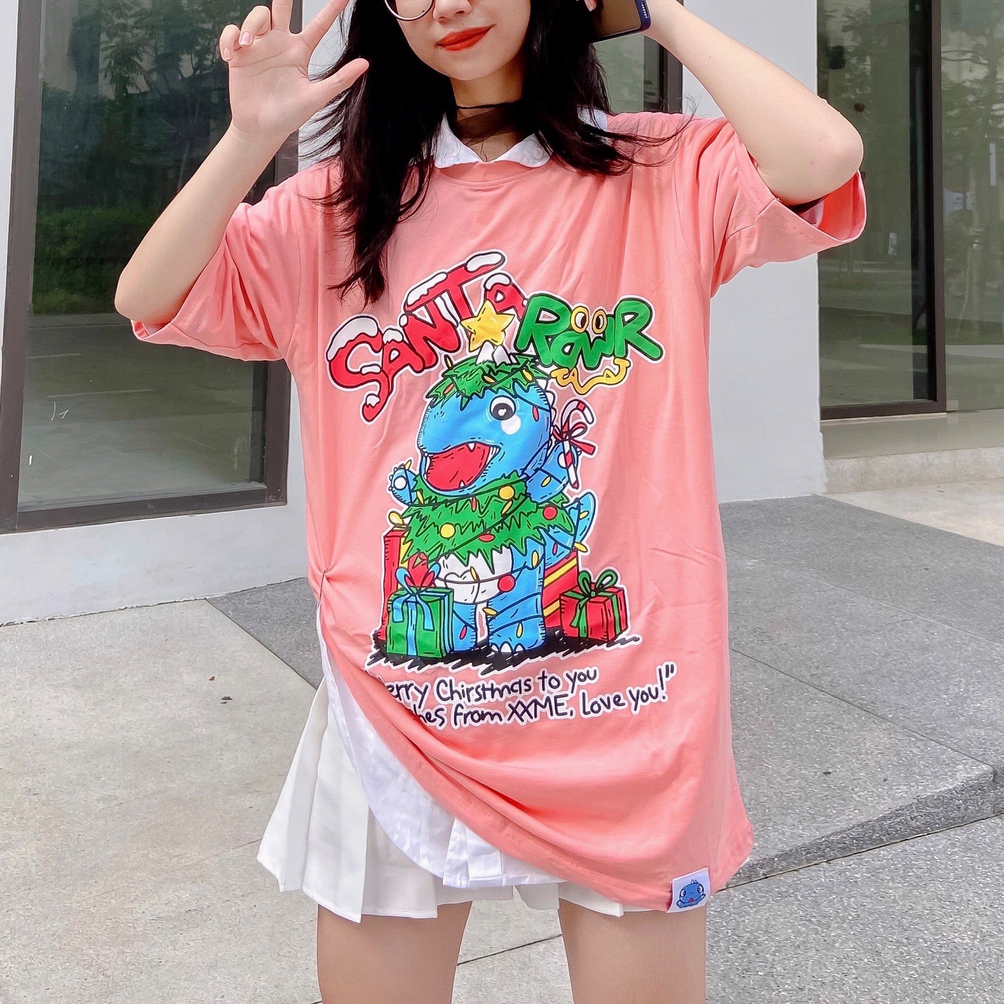 Áo Thun RAWR Xmas Tee - Pink