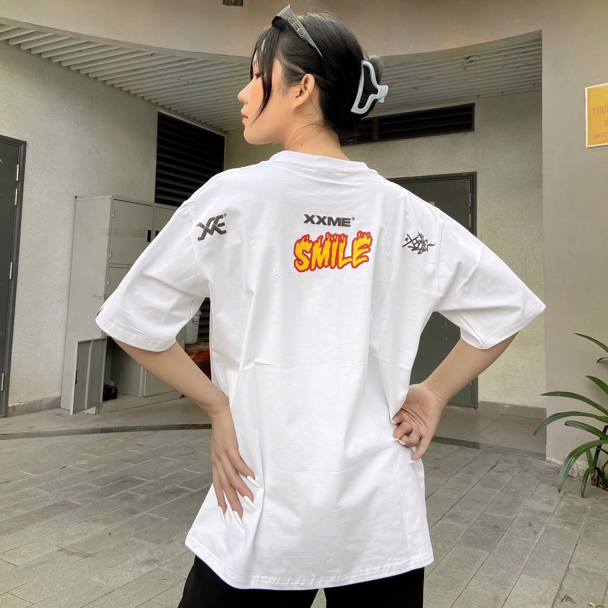 Áo Thun X-RAY RAWR Smile Tee - White