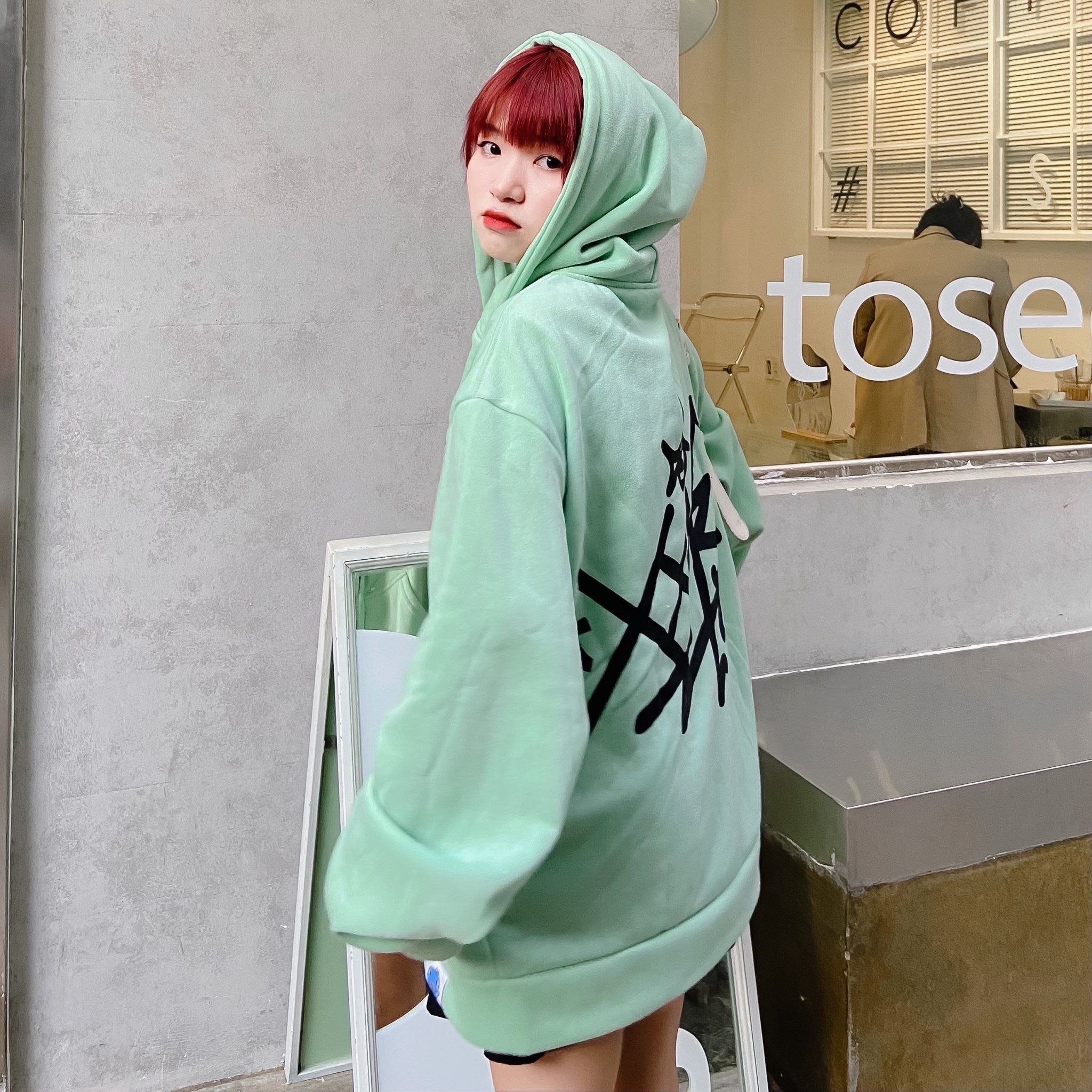 Icon Hoodie Zip up- Mint