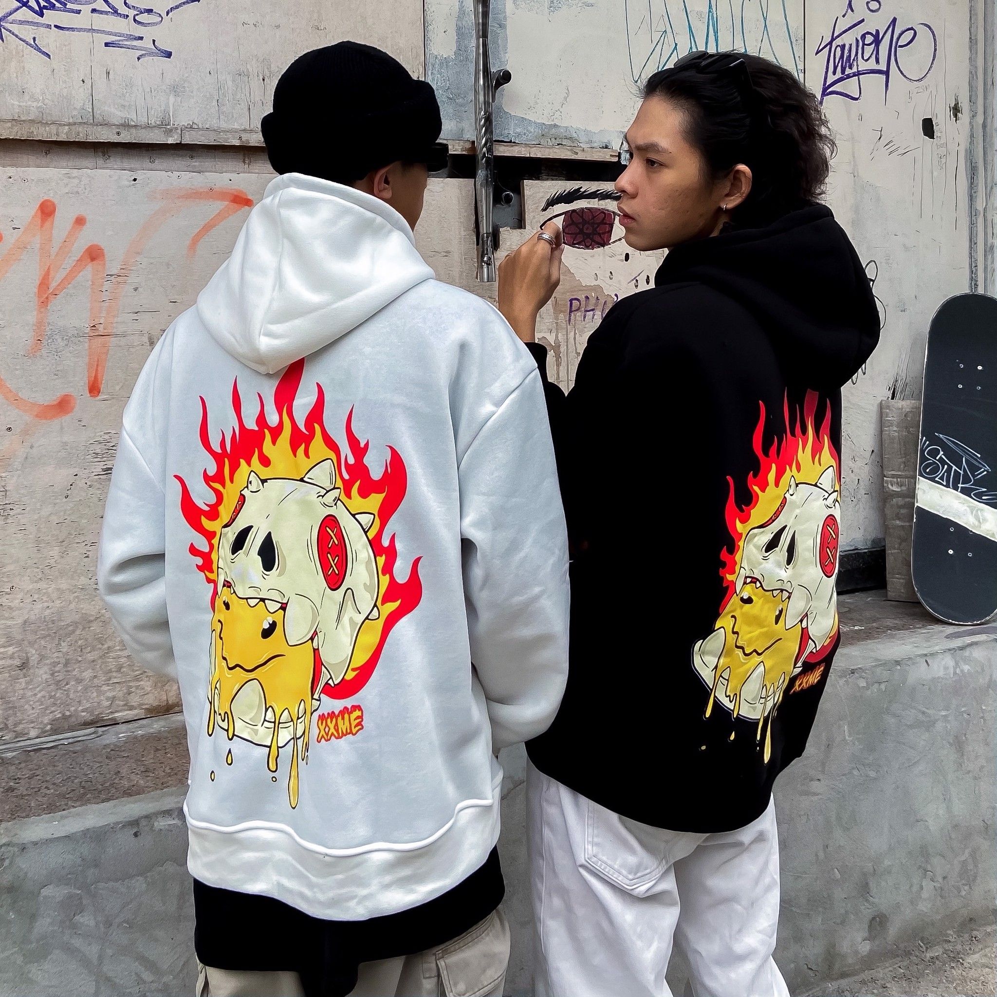 Áo Khoác X-RAY RAWR Smile Hoodie - Black