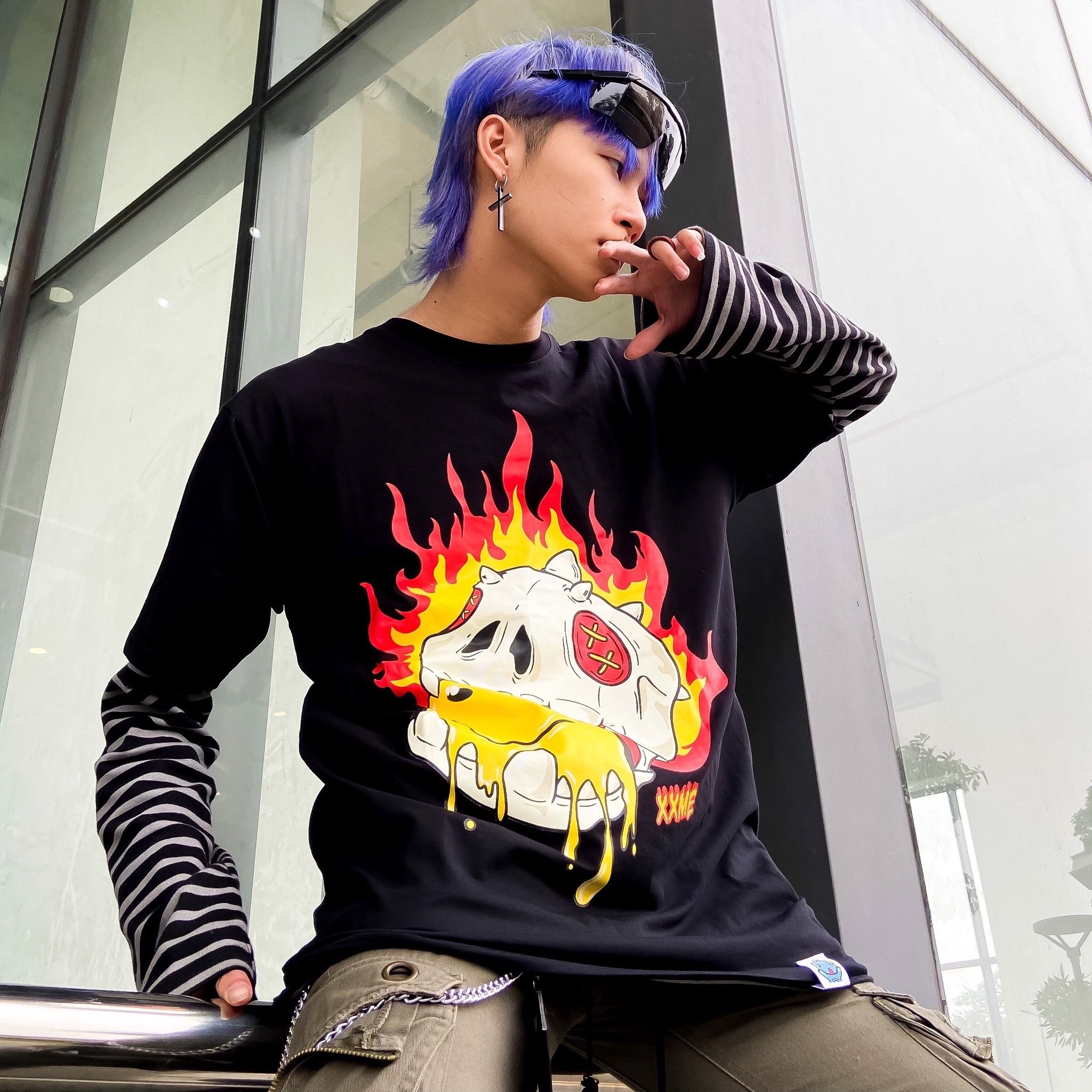 X-RAY RAWR Smile Tee - Black