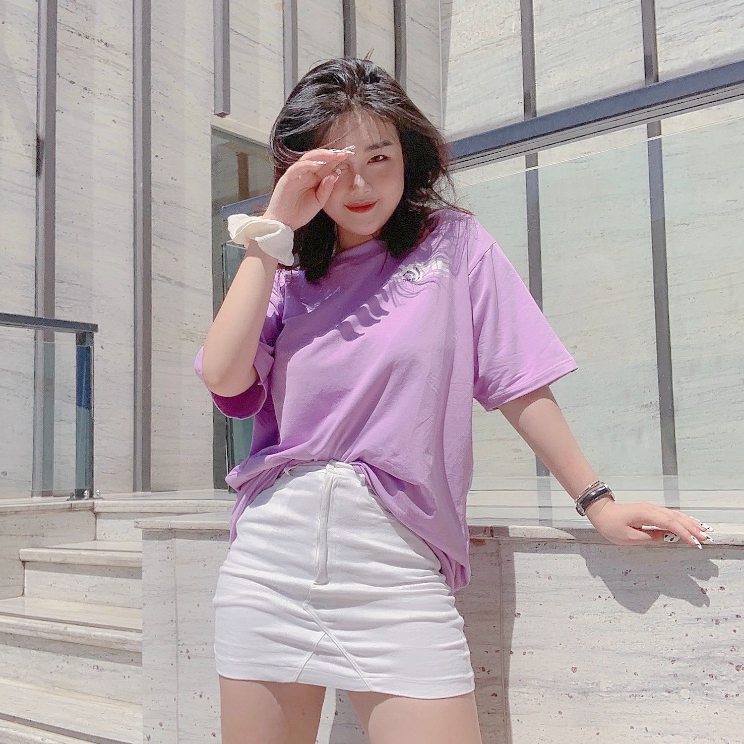 Twist Logo Tshirt - Purple