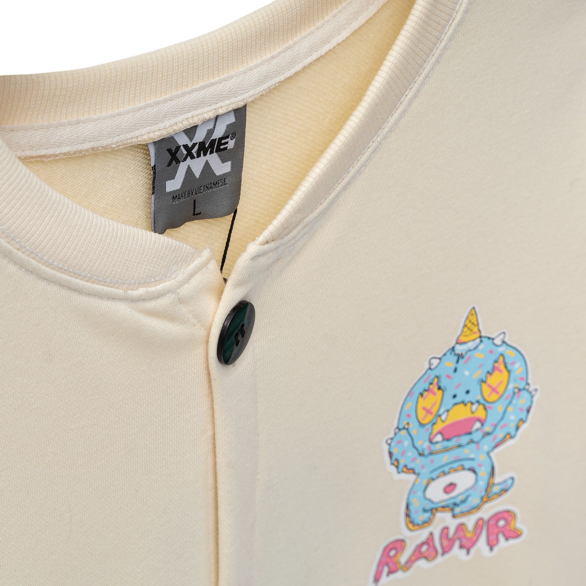 Áo Cardigan Donut Rawr - Beige