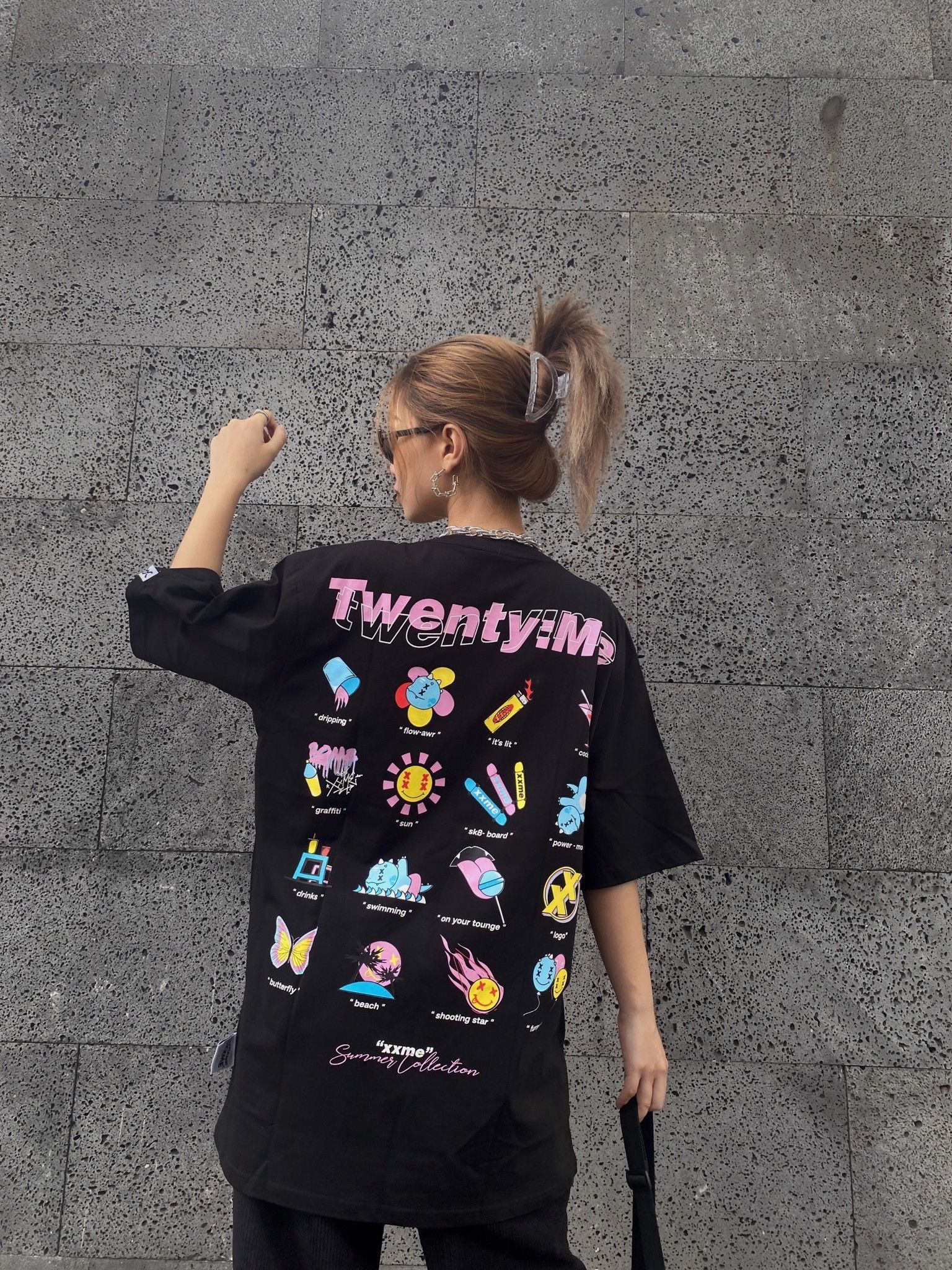 Áo Thun Fancy Rawr - Black
