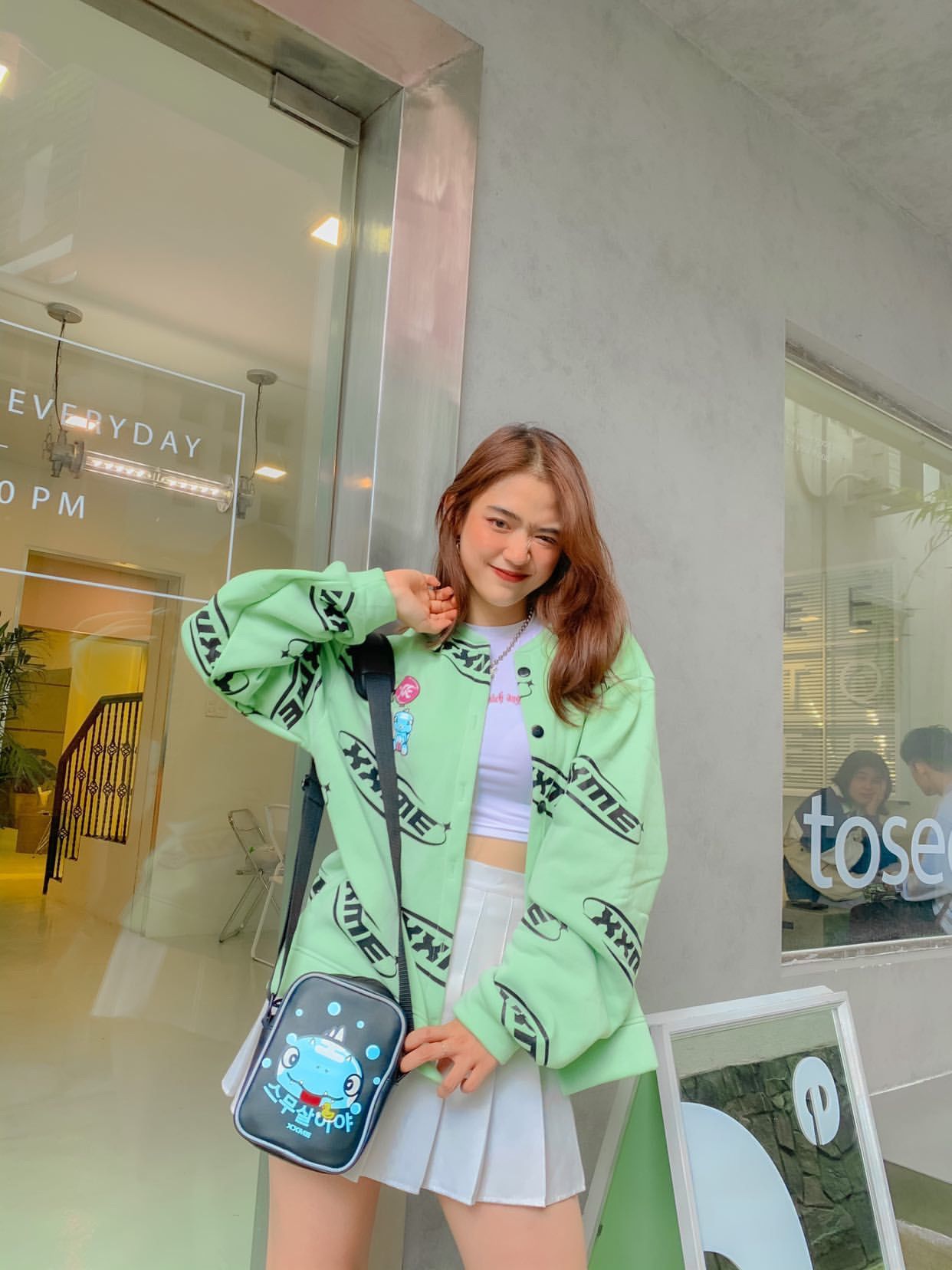 Babe RAWR Cardigan - Green