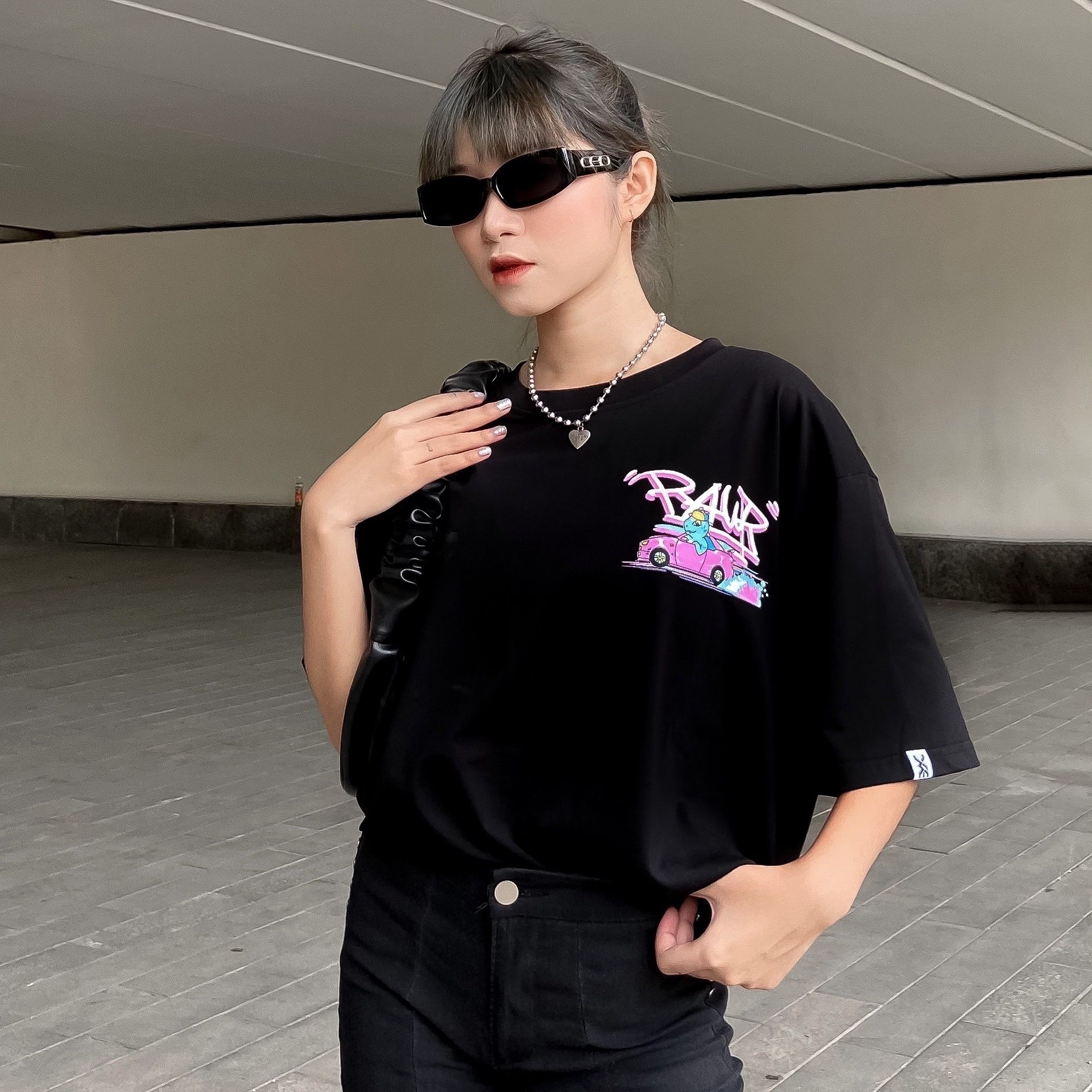 Áo Thun RAWR Brum Brum Tee - Black