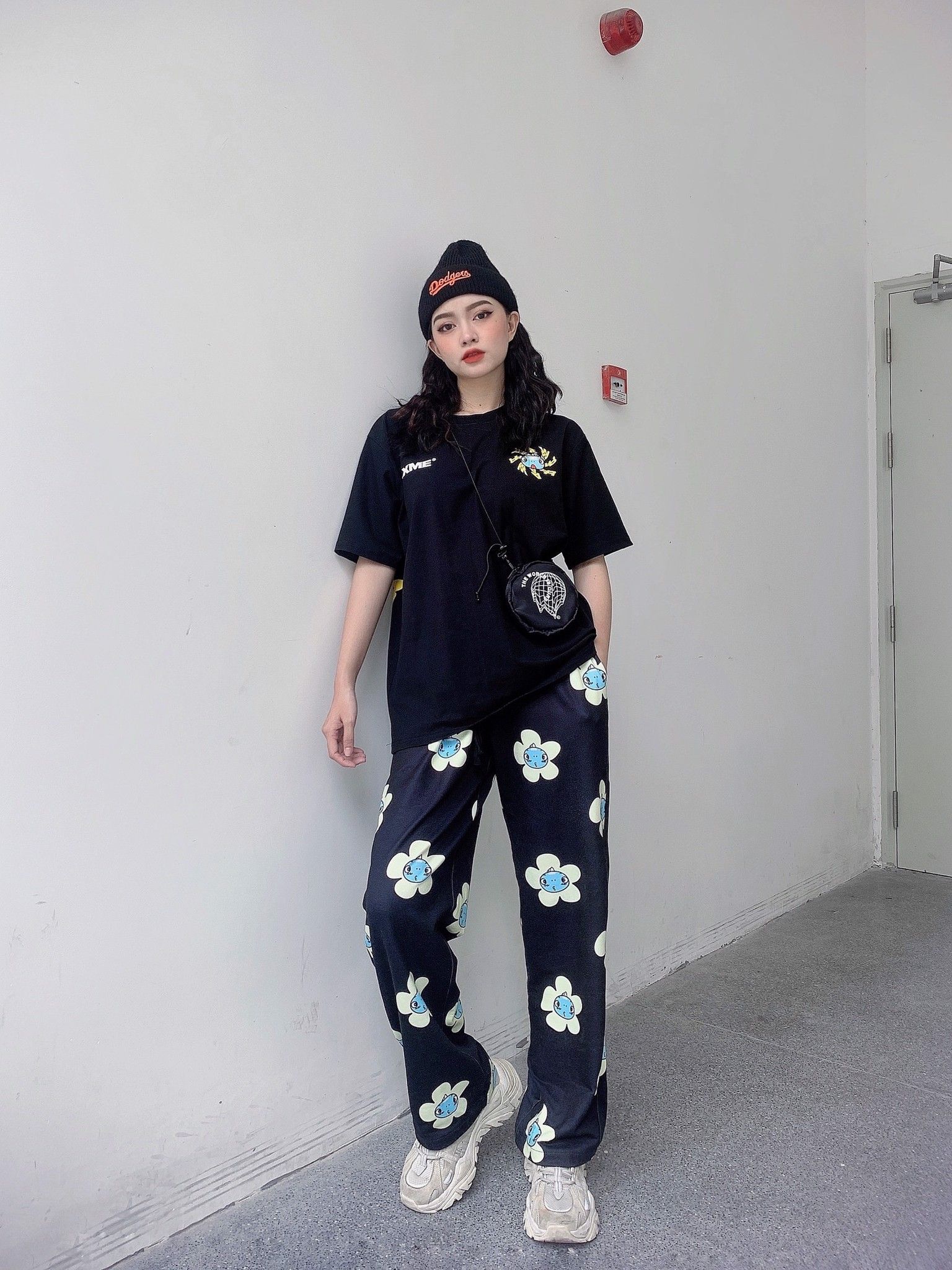 RAWR - Flower Long Pants - Black
