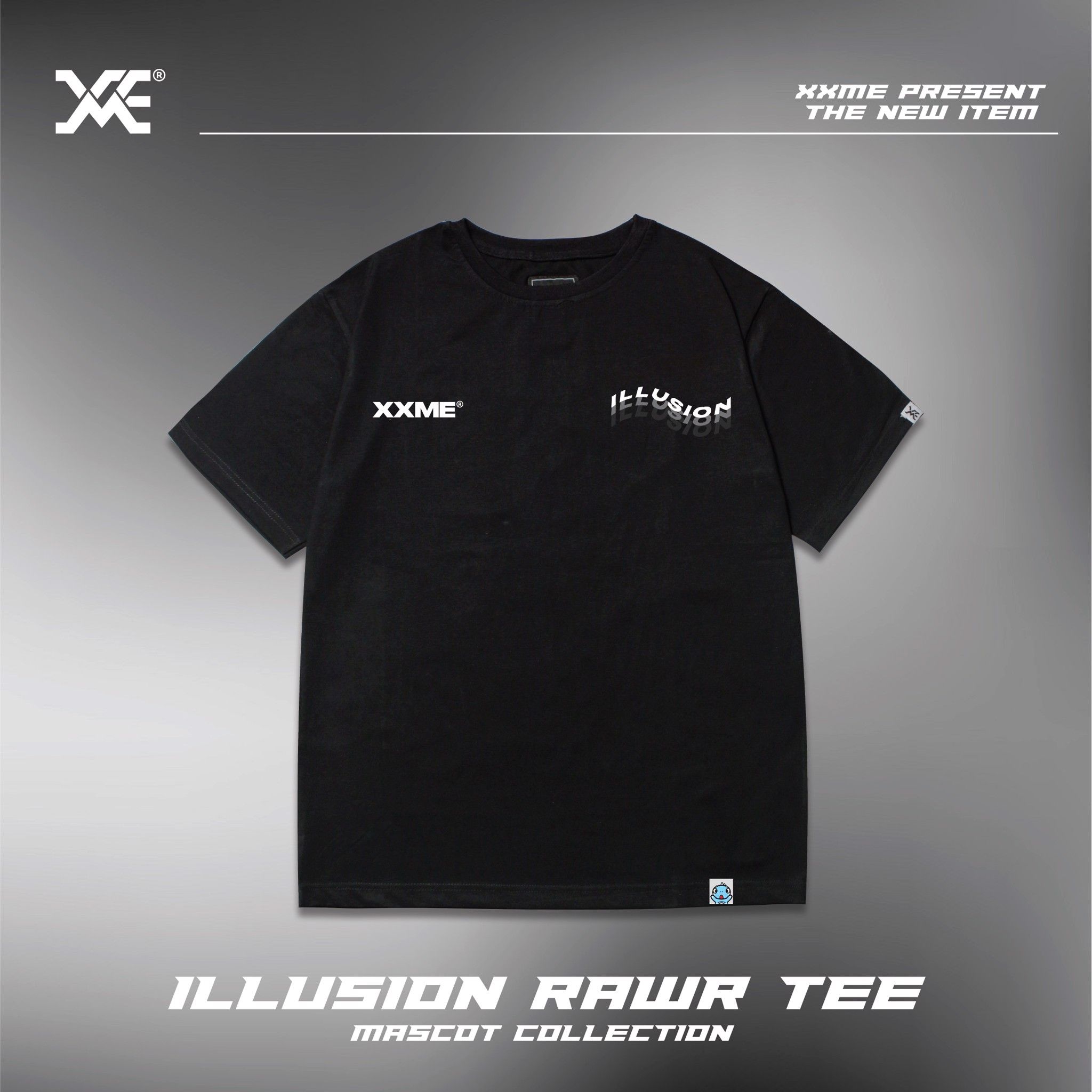 Áo Thun Rawr Illusion Tshirt - Black