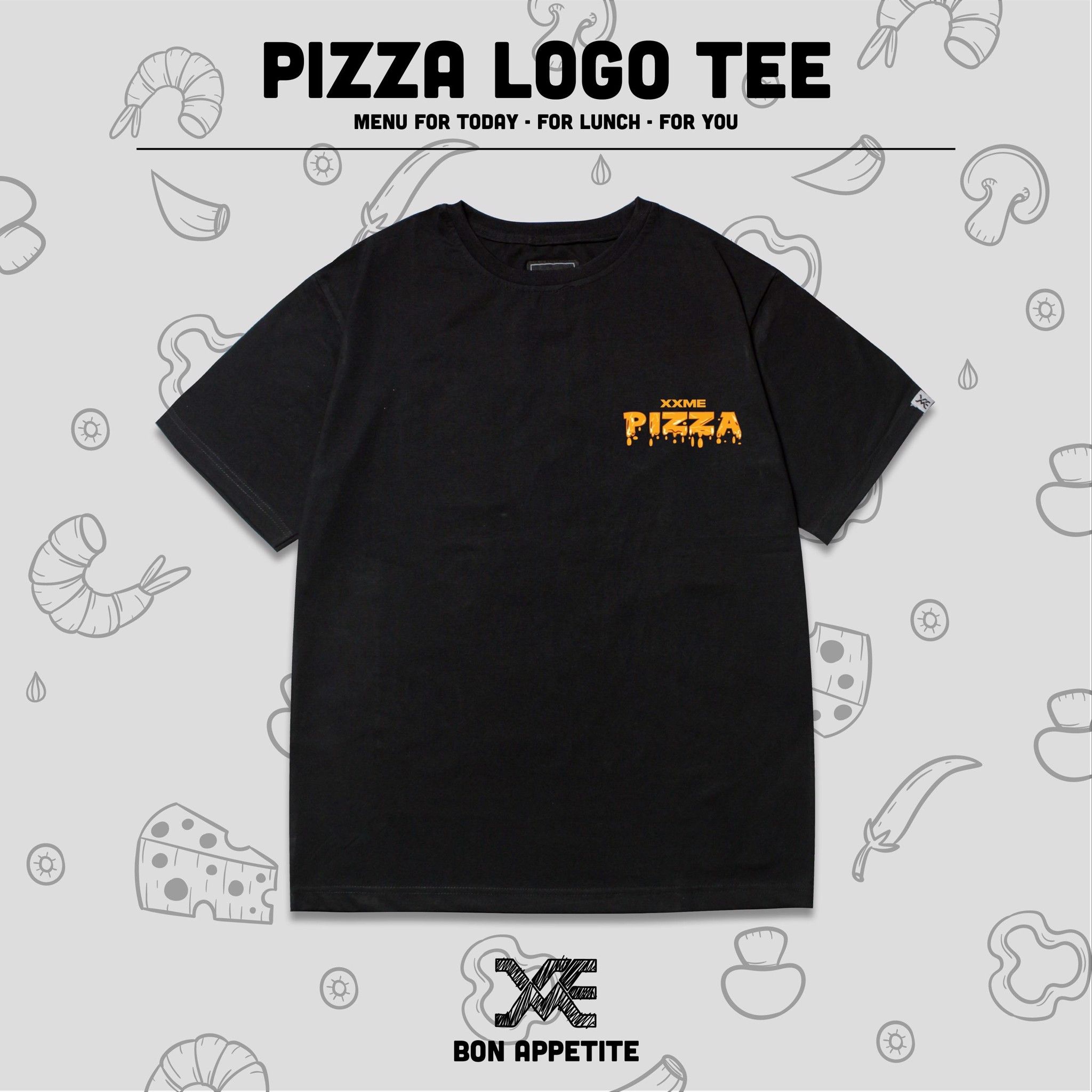 Pizza Tshirt - BLACK
