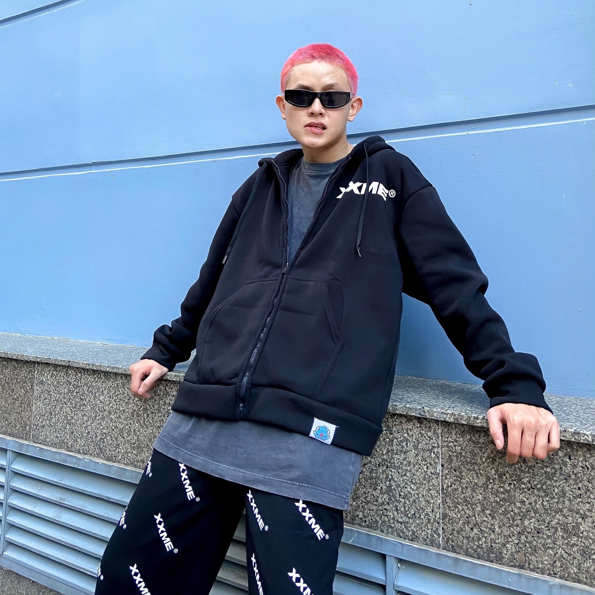 Icon Hoodie Zip up - Black