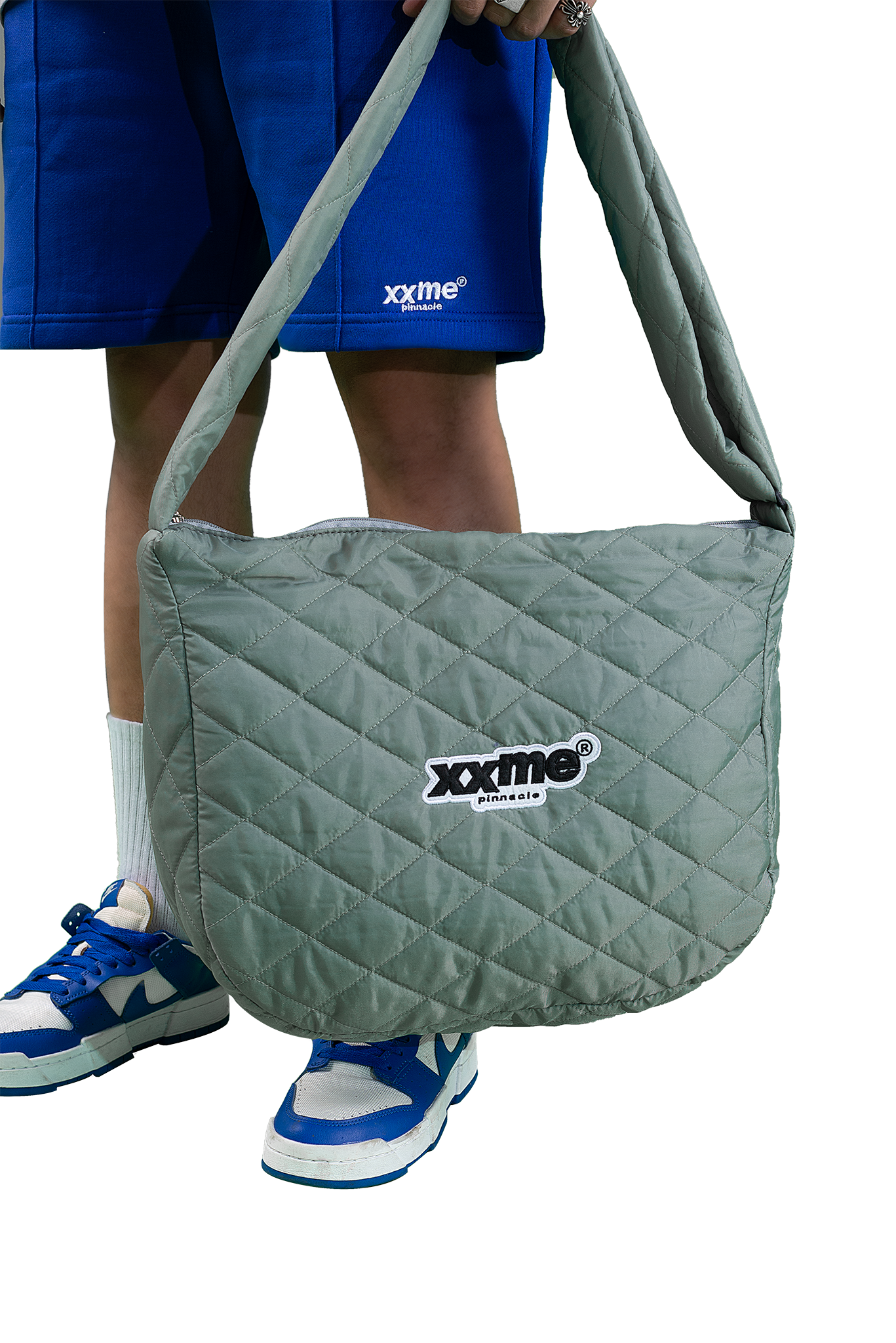 Túi Đeo Chéo Puffy Nylon - Blue Olive