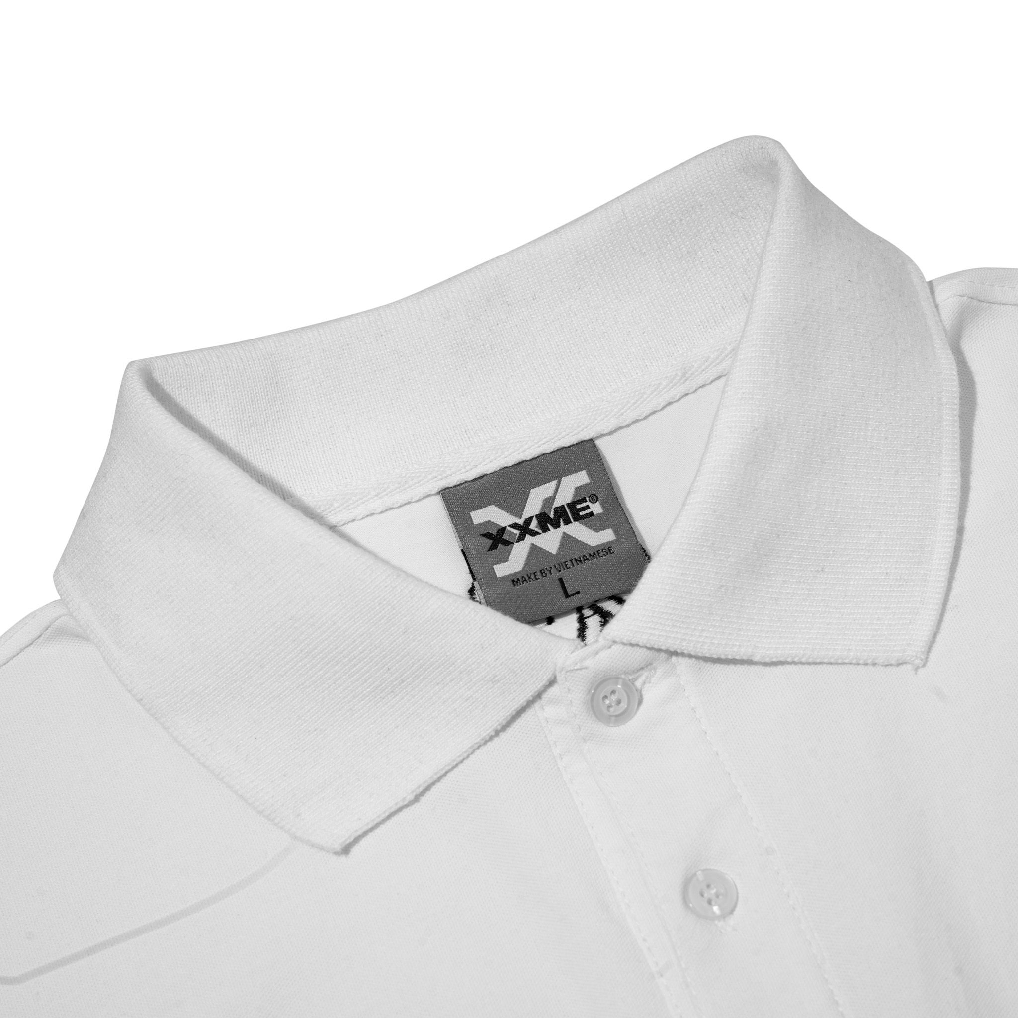 Áo Thun Cổ Trụ XXME - White