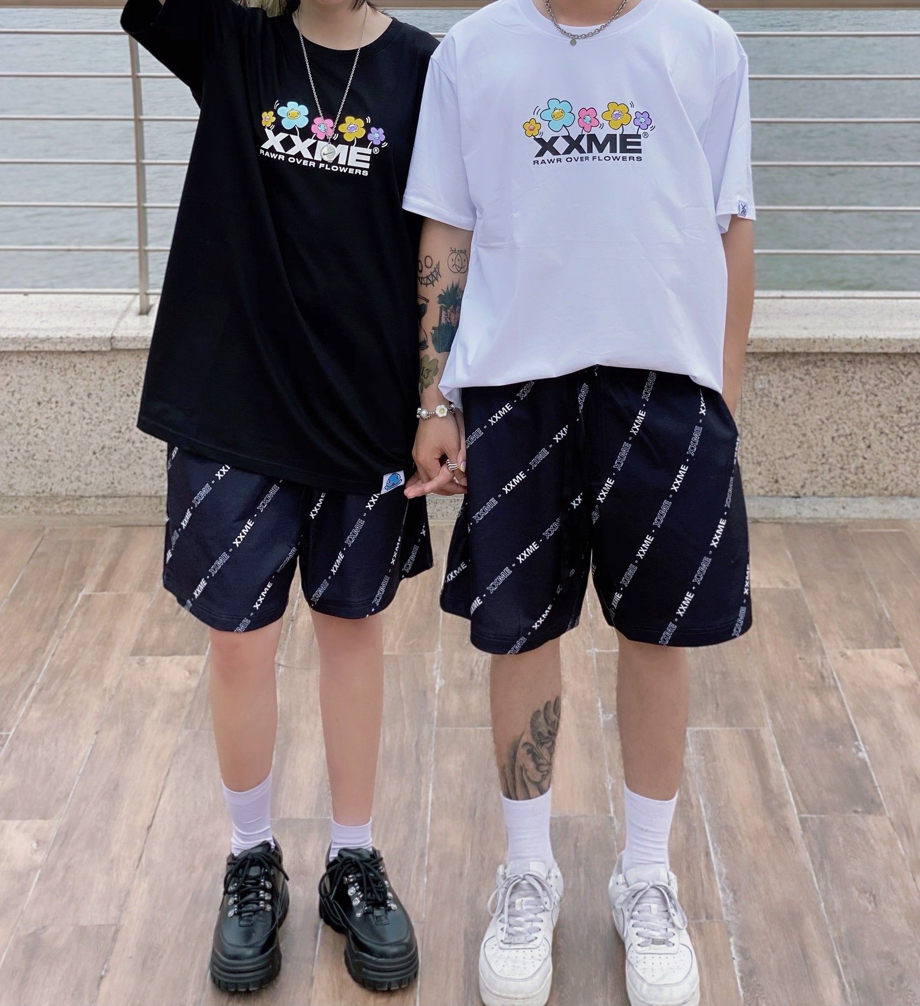 Quần Ngắn Logo XXME Shorts - Black