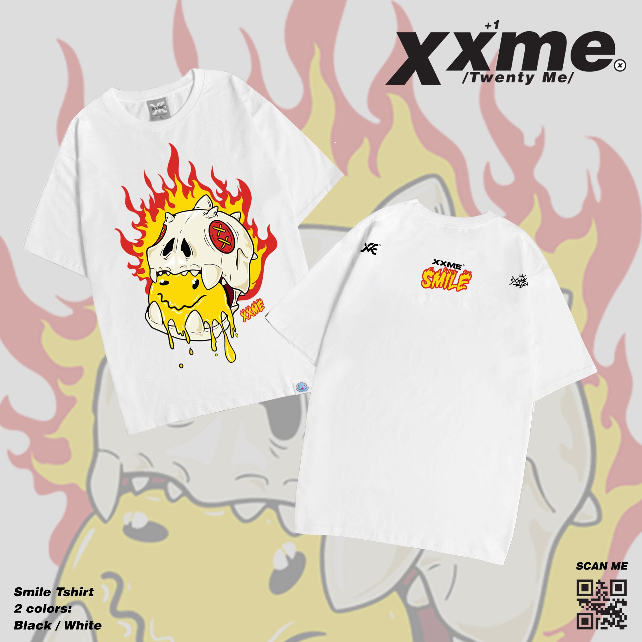 Áo Thun X-RAY RAWR Smile Tee - White