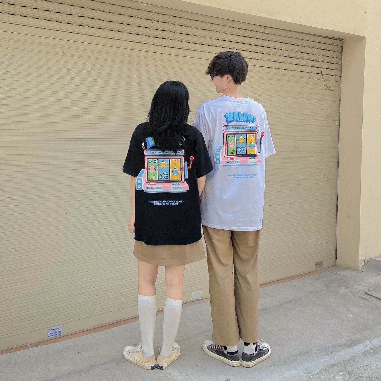 Áo Thun RAWR Lucky Coin Tshirt - White