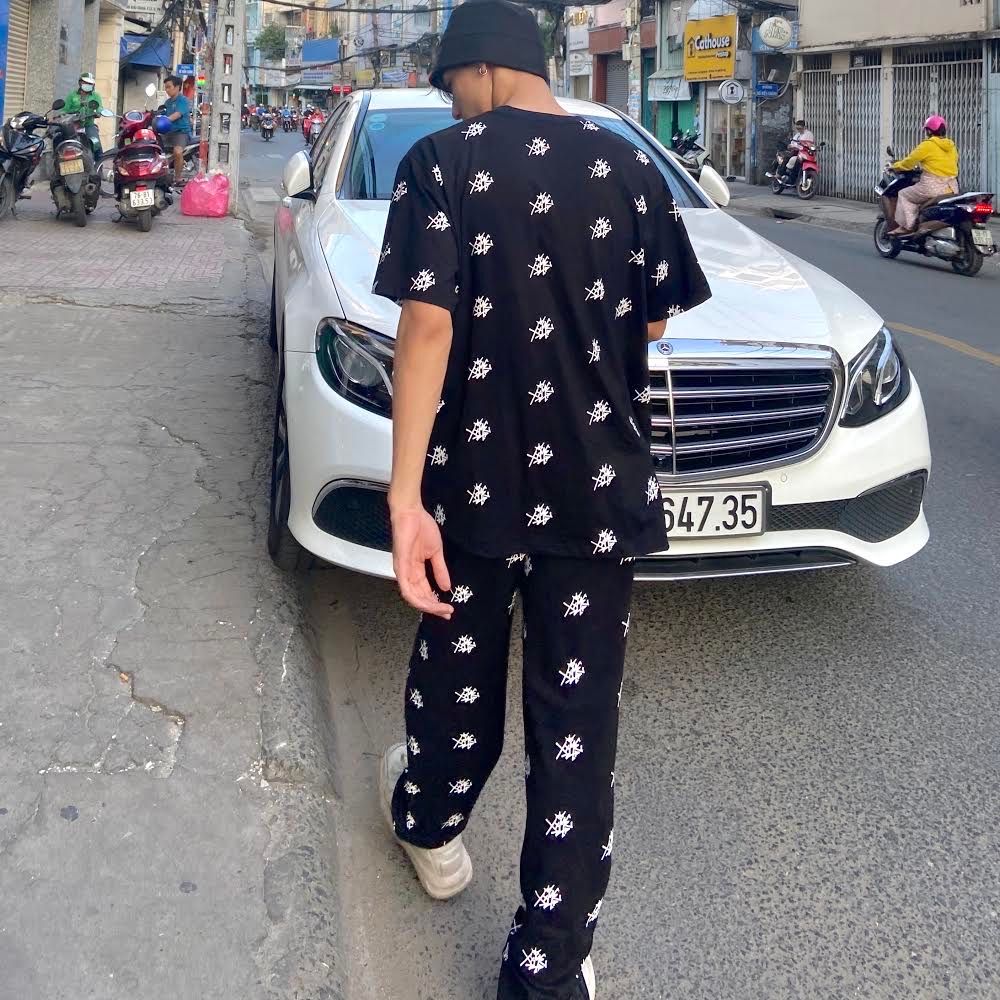 Icon Pattern Tee - Black