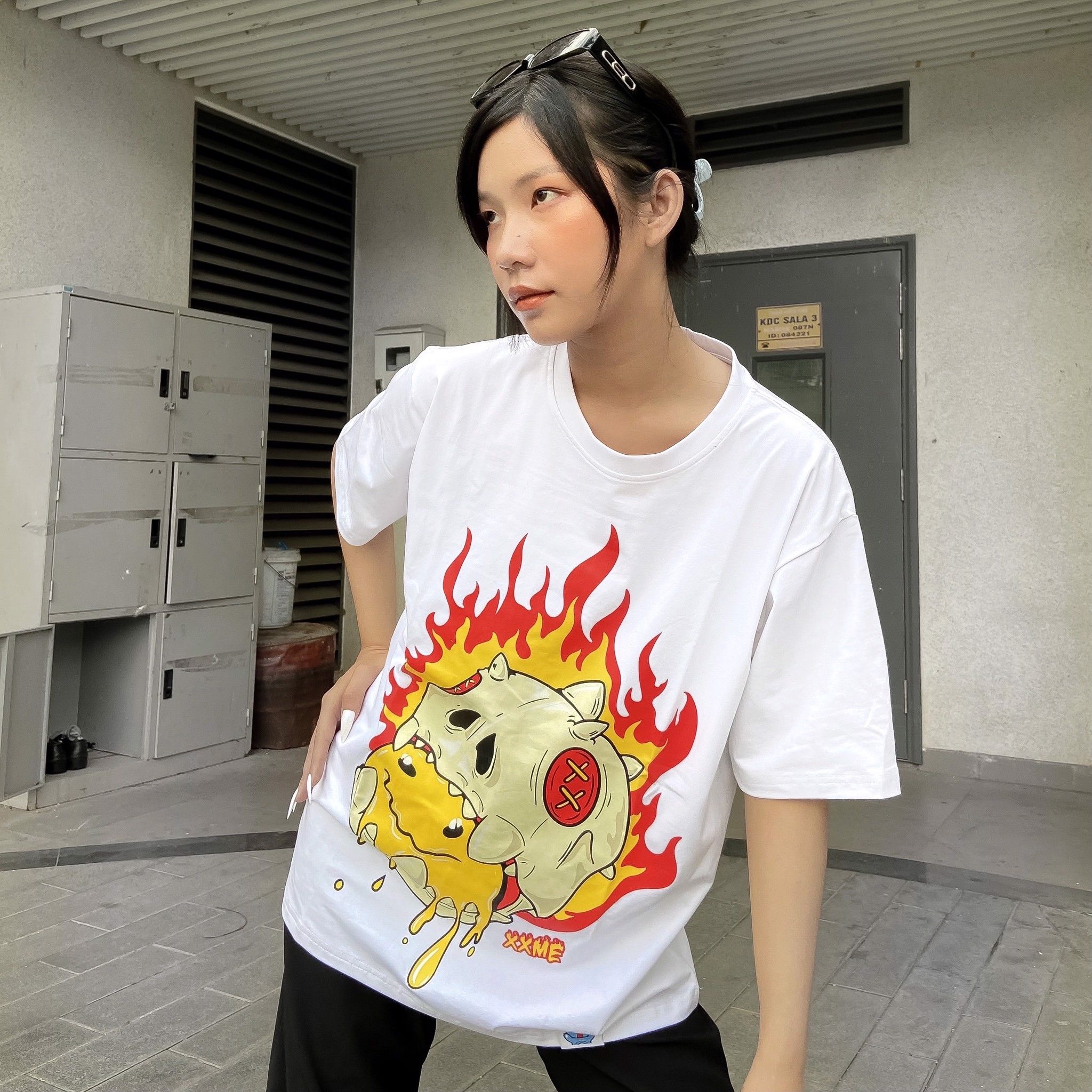 Áo Thun X-RAY RAWR Smile Tee - White