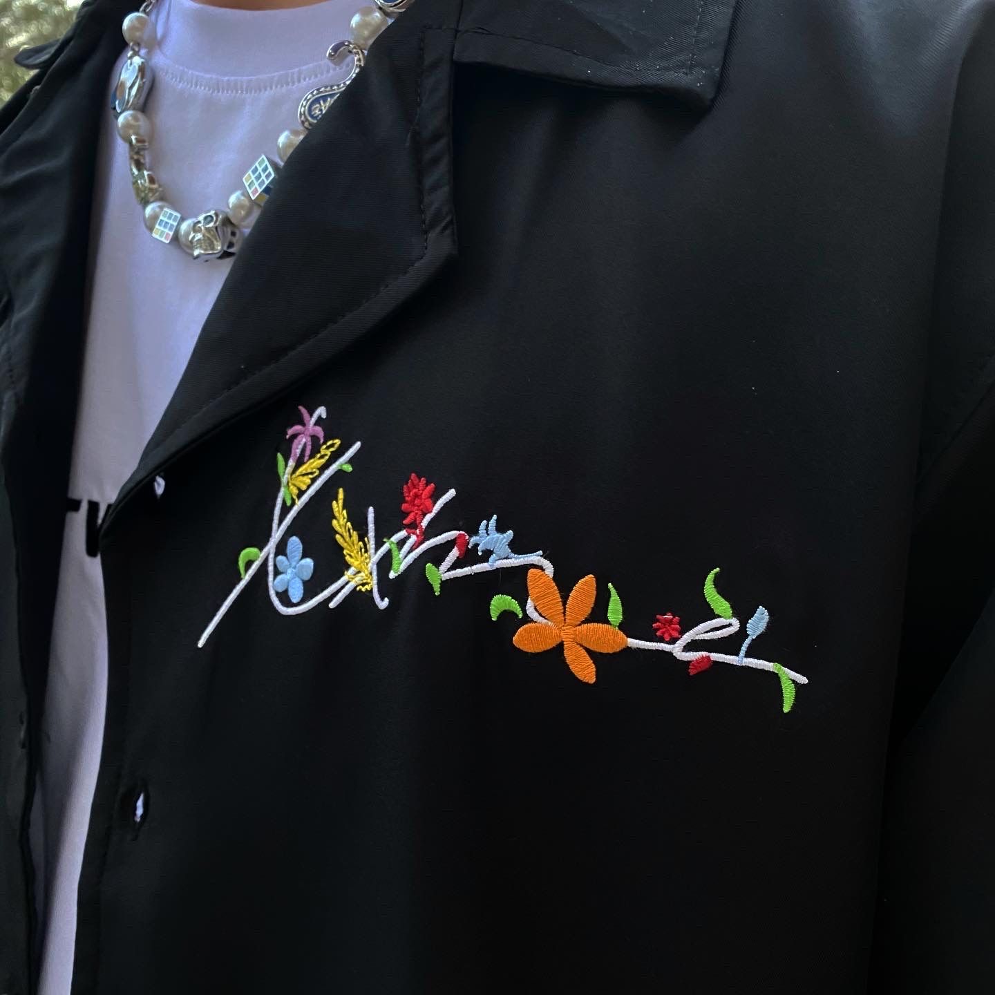 Áo Sơ Mi Floral Shirt - Black