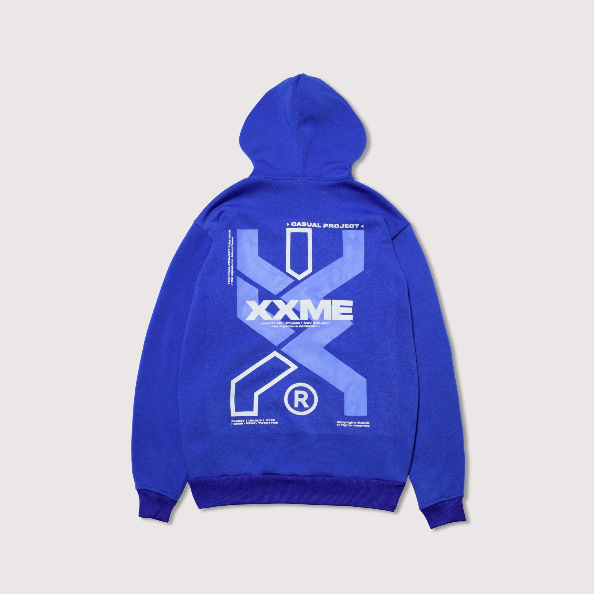 SIGNATURE HOODED JACKET -Blue