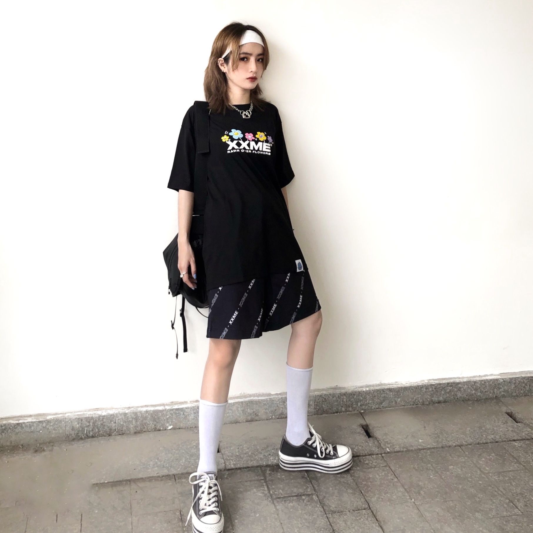 Quần Ngắn Logo XXME Shorts - Black