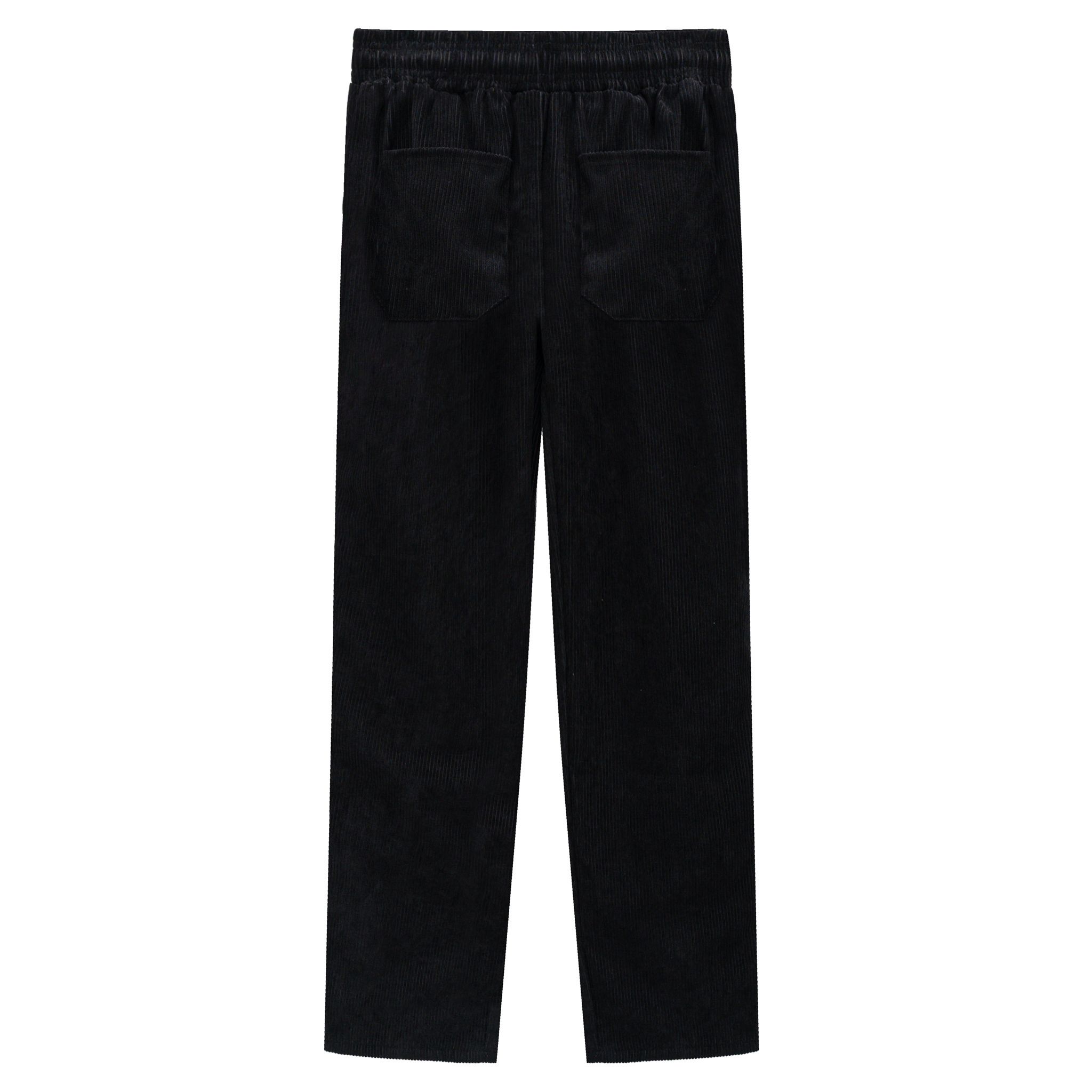 Quần Dài Logo Corduroy - Black